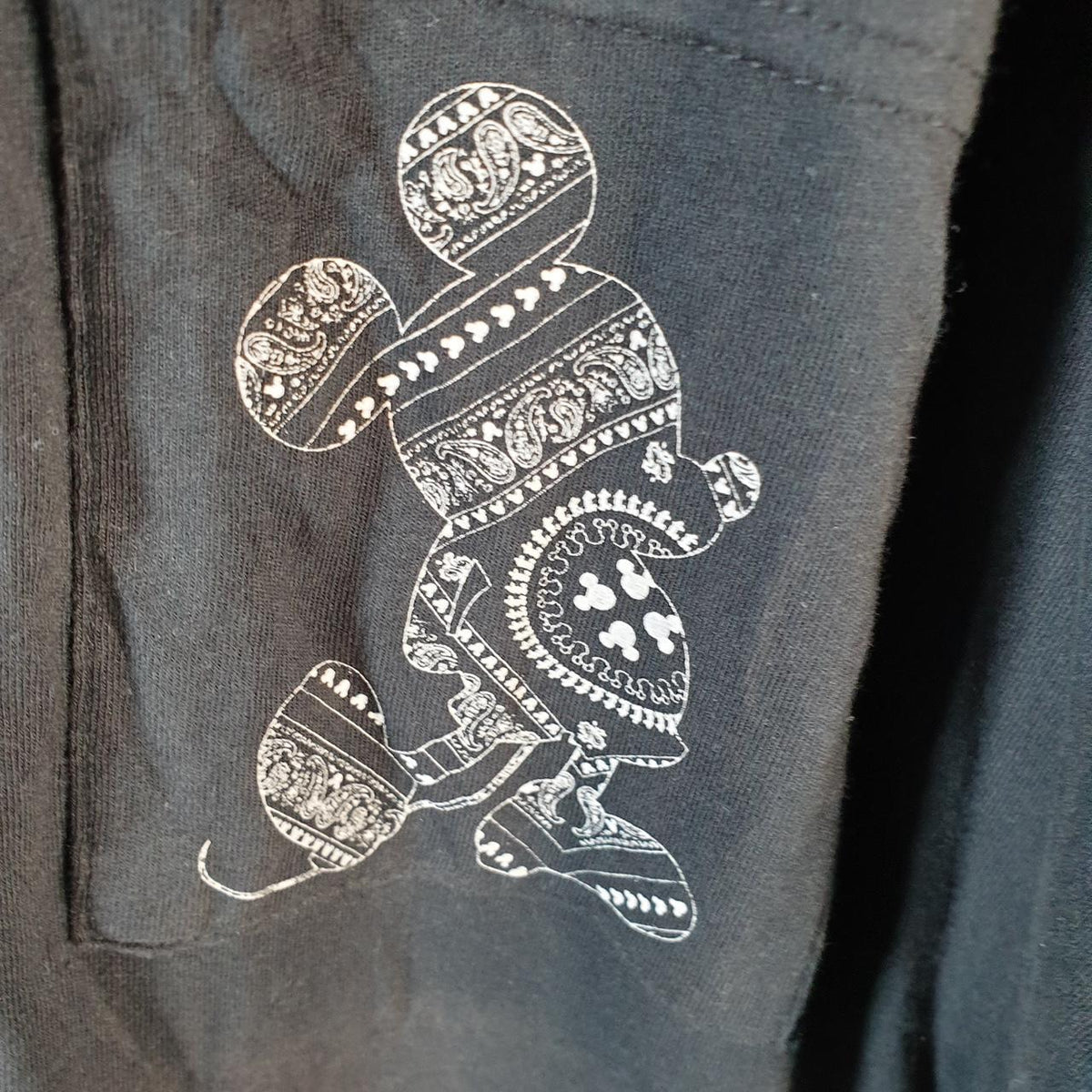 Vintage Disney Land Mickey Mouse T Shirt Shirt Men’s Large Black Logo Graphic Cartoon