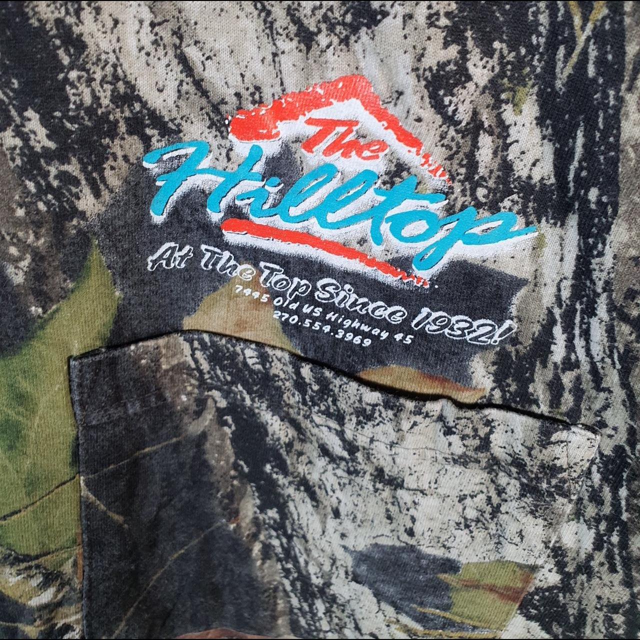 Vintage Russell Outdoors RealTree Camoflauge T Shirt Men’s XL Green Camo Short Sleeve