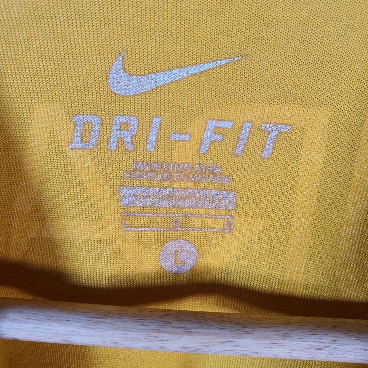 Vintage Nike Dri Fit Kevin Durrant KD T Shirt Men’s Large Orange Logo Swoosh Athletic