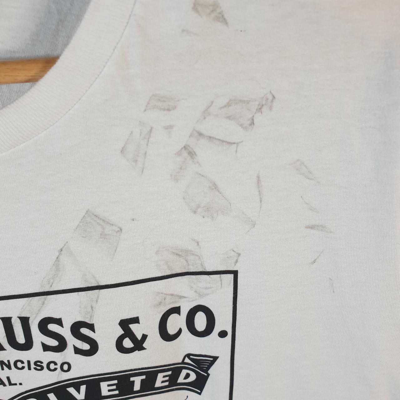 Vintage Levis Spellout T Shirt Mens Large White Logo Athletic Slim Fit