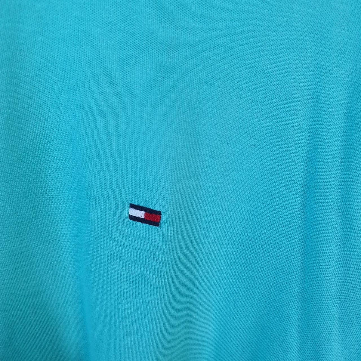 Vintage Tommy Hilfiger Polo Shirt Men’s Large Blue Custom Fit Embroidered Logo