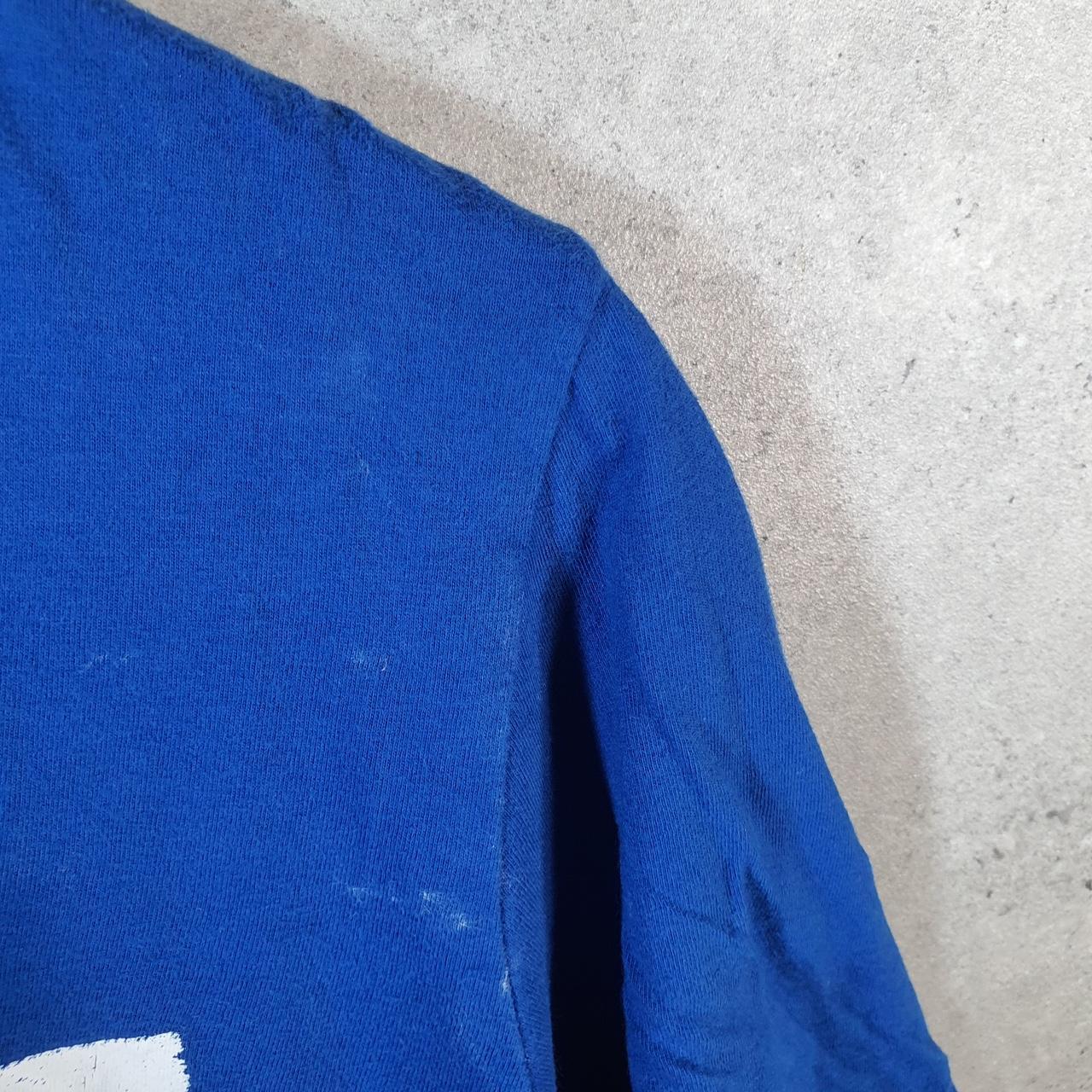 Vintage Adidas Amplifier T Shirt Shirt Men’s Large Blue Three Stripes Logo Athletic C9714