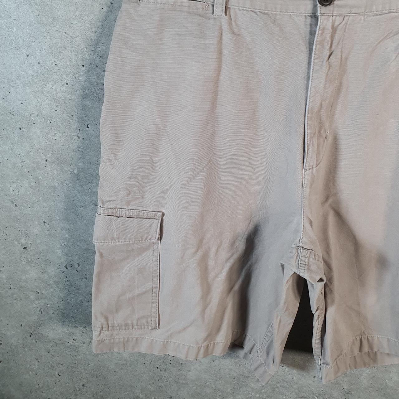 Vintage Chaps Ralph Lauren Polo Shorts Jorts Cargo Men’s W36 Beige Baggy Cotton A4450