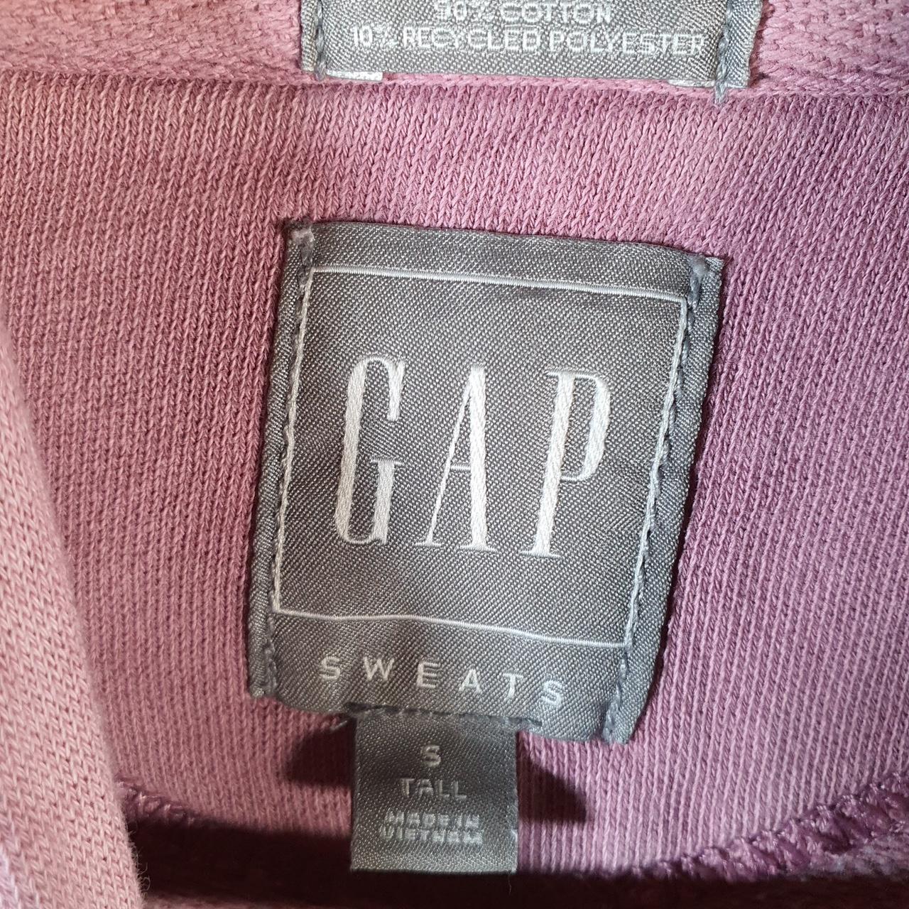 Vintage Gap Spellout Hoodie Womens Small Pink Y2K Sweatshirt Logo Embroidered
