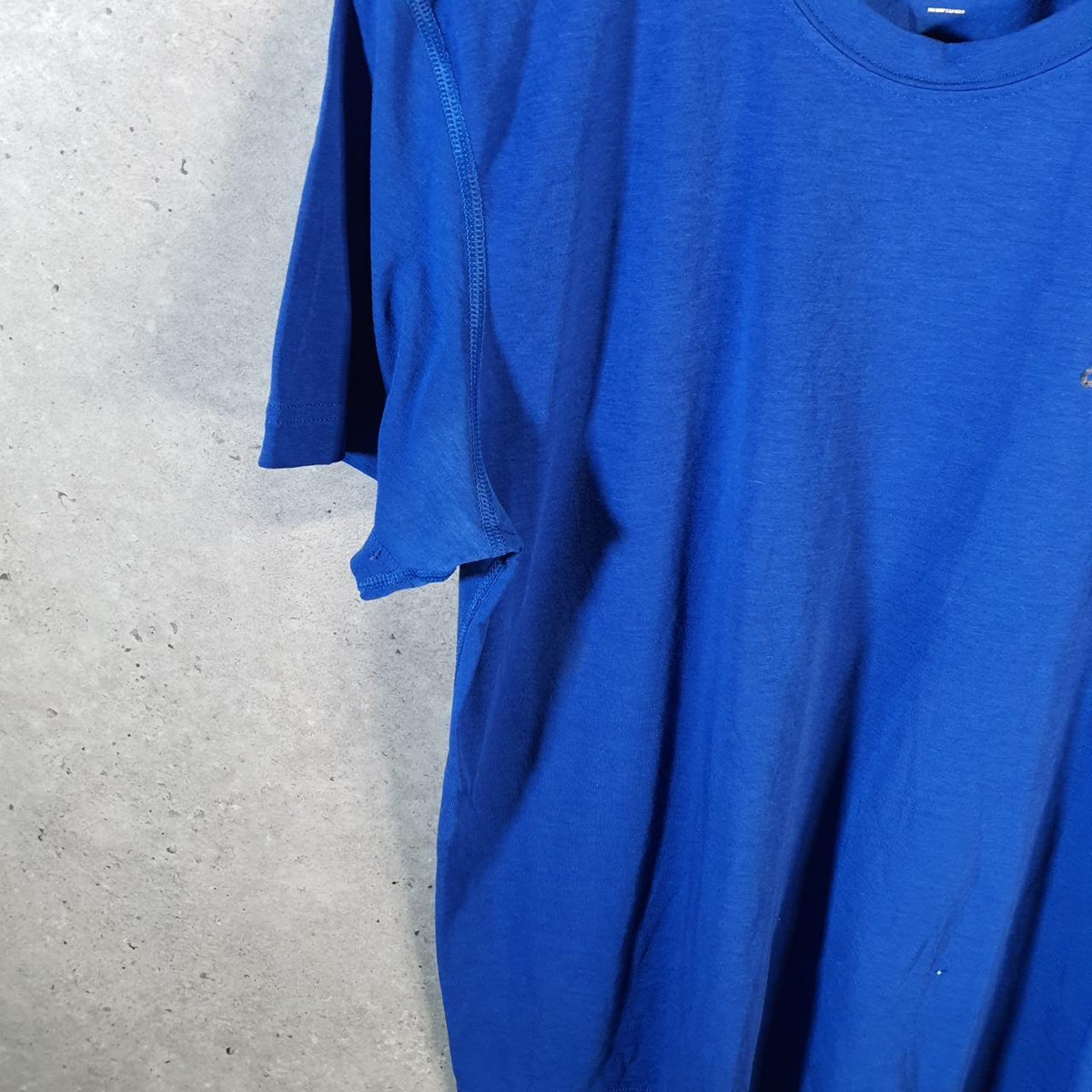 Vintage Adidas ClimaLite T Shirt Men’s Large Blue Three Stripes Logo Athletic
