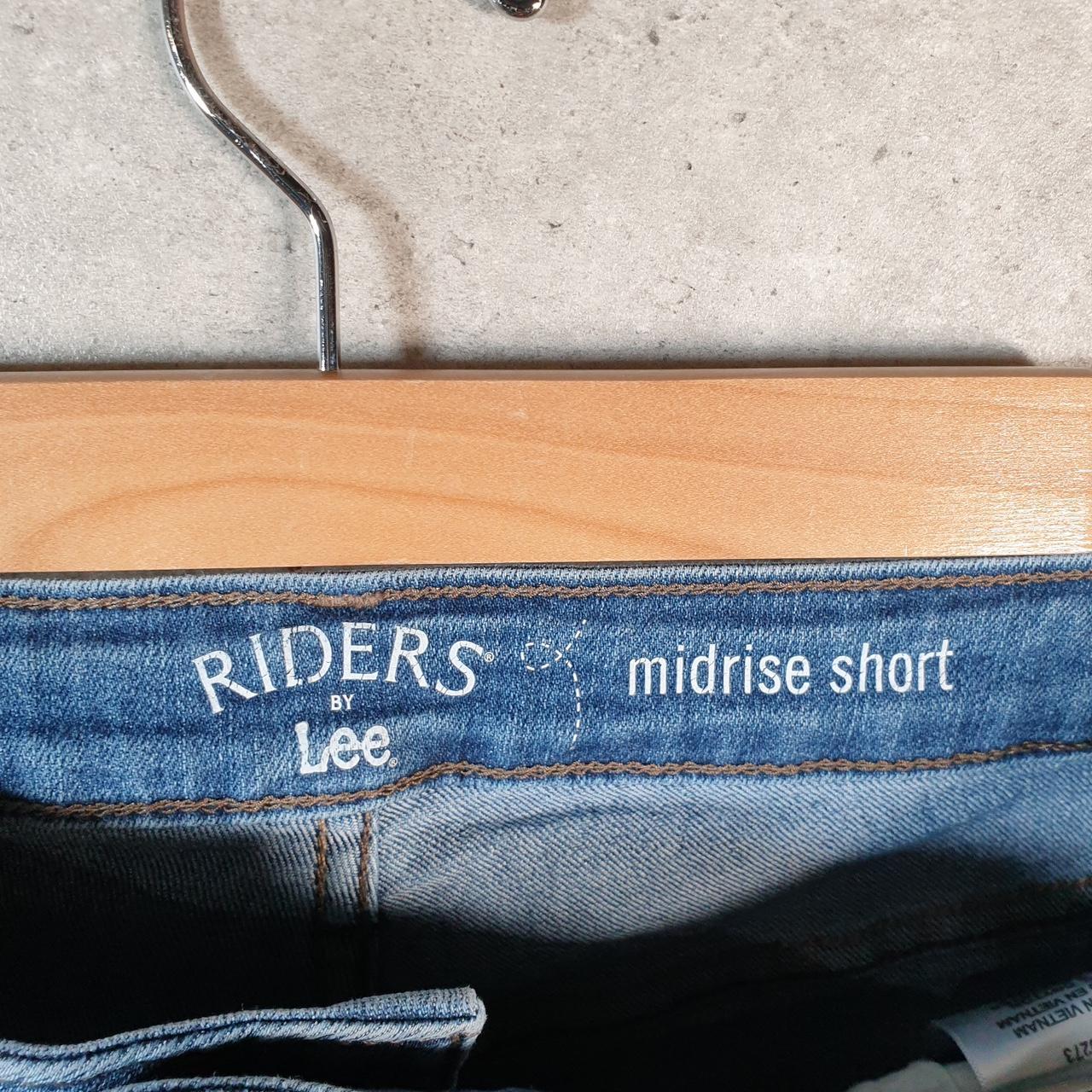 Vintage Lee Baggy Shorts Jorts Cargo Womens W34 Blue Relaxed Denim