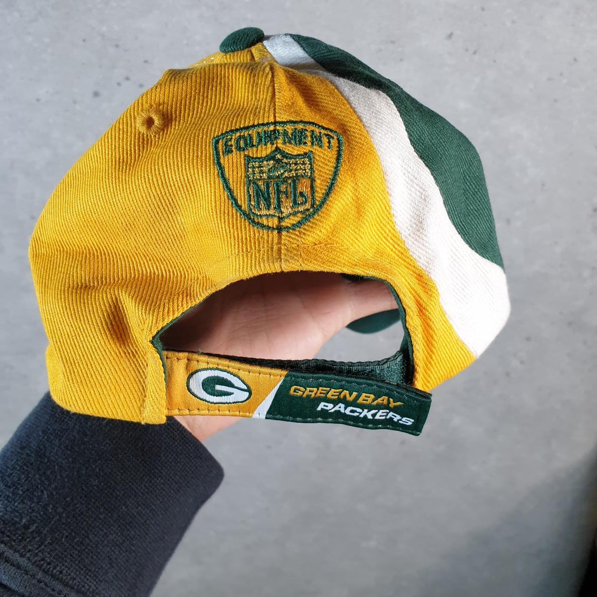 Vintage Reebok NFL Green Bay Packers Cap Men’s USA Spellout Athletic C8537