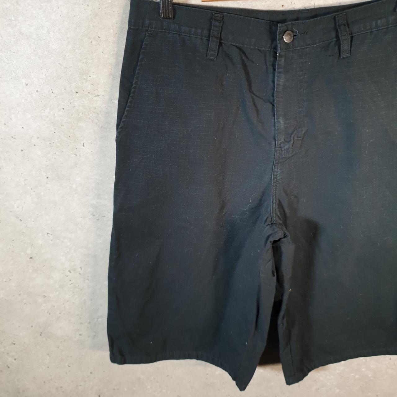 Vintage Dickies Baggy Chino Shorts Jorts Cargo Mens W32 Black Loose Fit