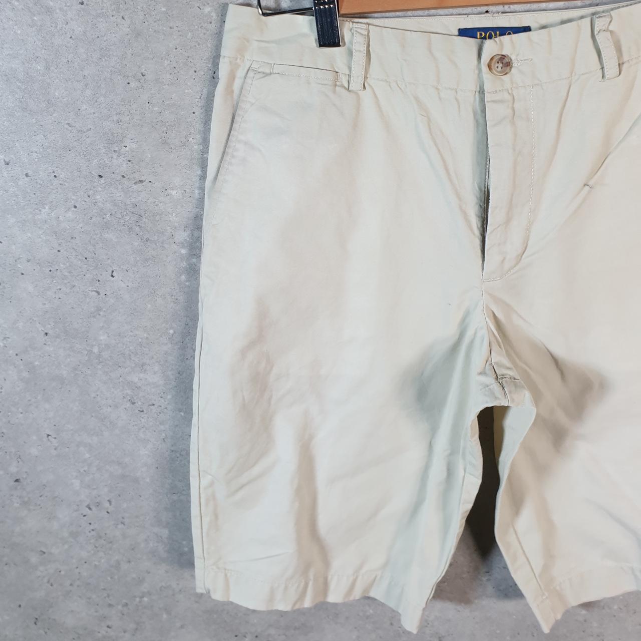 Vintage Ralph Lauren Polo Shorts Jorts Chino Cargo Womens W30 Beige Baggy Cotton