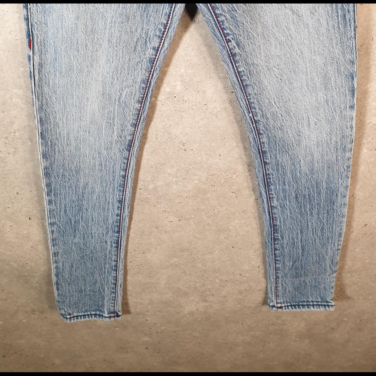 Vintage True Religion Rocco Big T Skinny Bootcut Y2K Hip Hop Jeans Womens W28 Blue Denim USA Big Fish Vintage