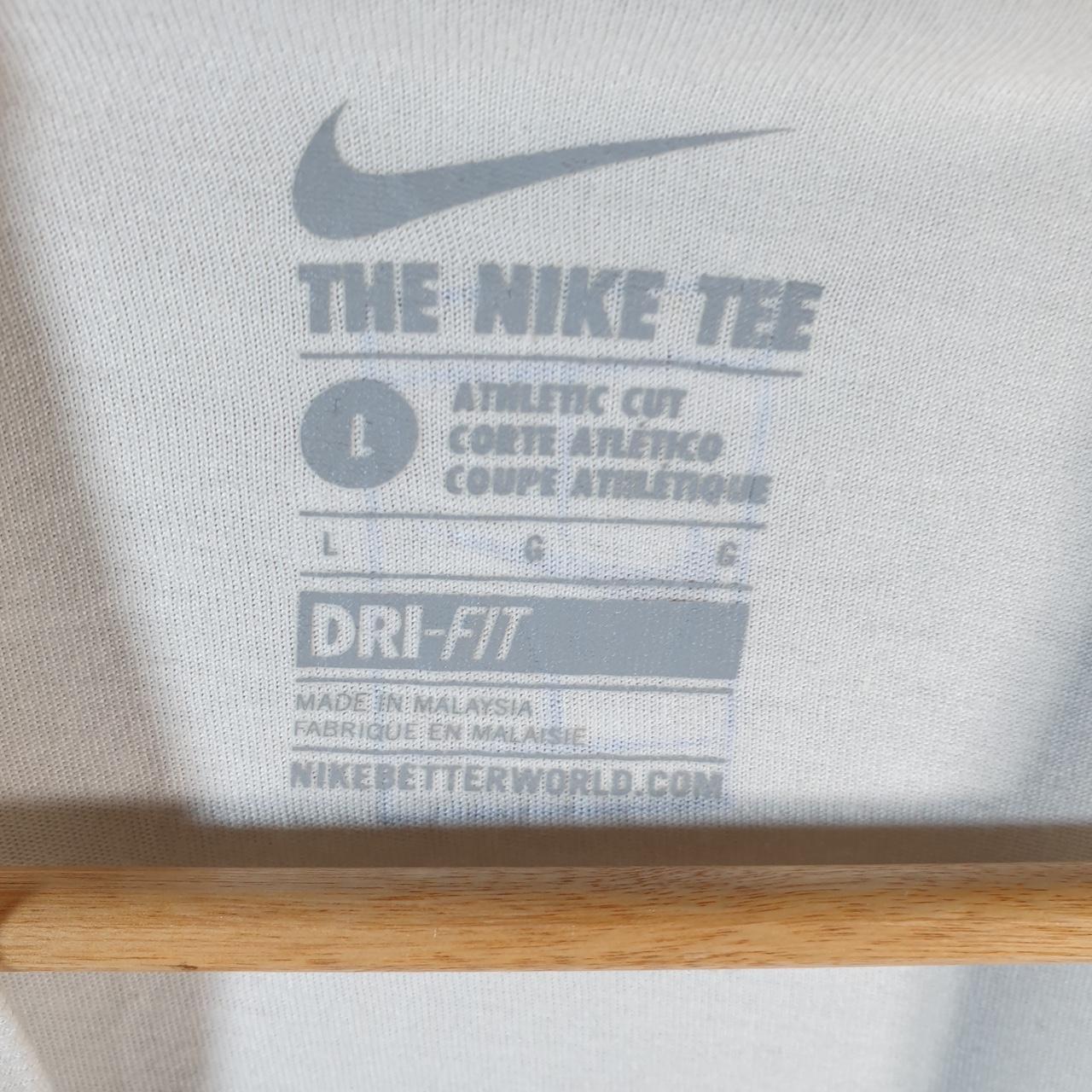 Vintage Nike Steal The Show Dri Fit Spellout T Shirt Men’s Large White Logo Swoosh Athletic