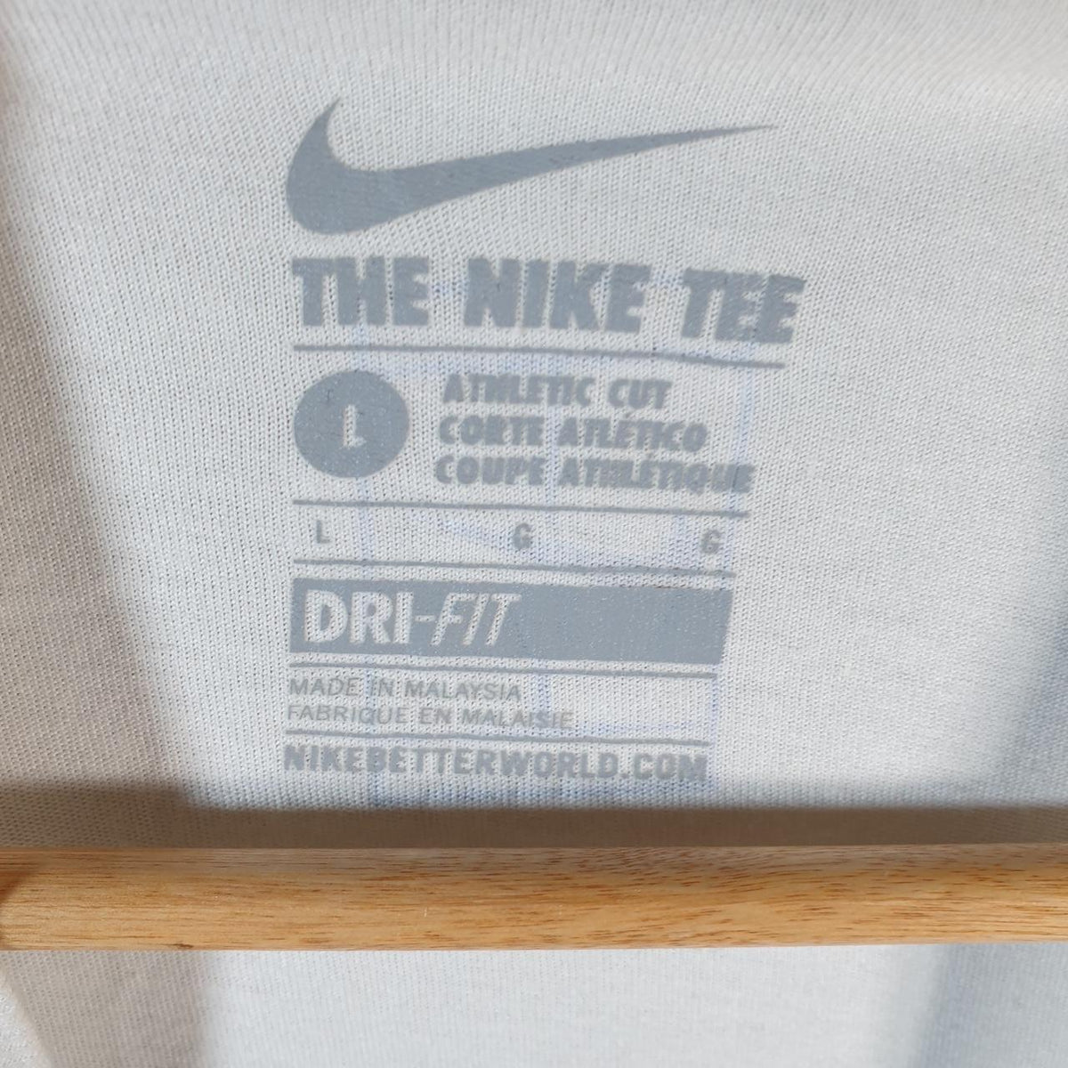 Vintage Nike Steal The Show Dri Fit Spellout T Shirt Men’s Large White Logo Swoosh Athletic