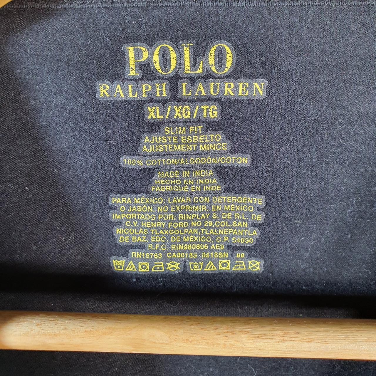 Vintage Ralph Lauren Polo Sport T Shirt Men’s XL Black  Classic Fit Embroidered Pony C8719