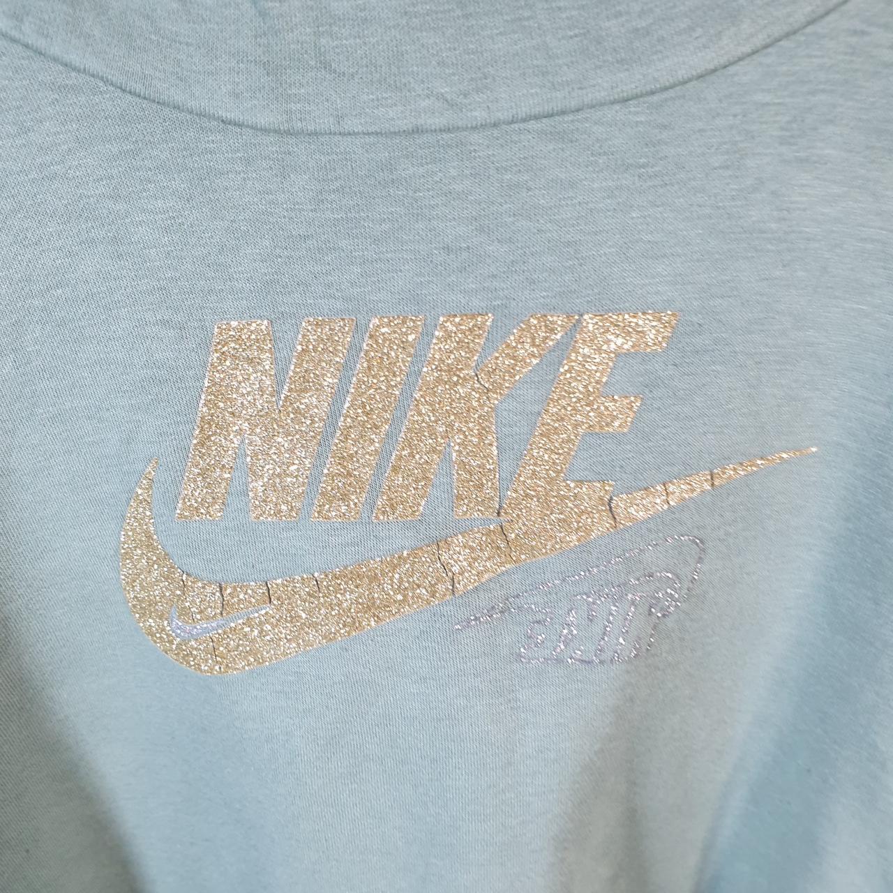 Vintage Nike Club Hoodie Womens Medium Green Swoosh Y2K Pullover