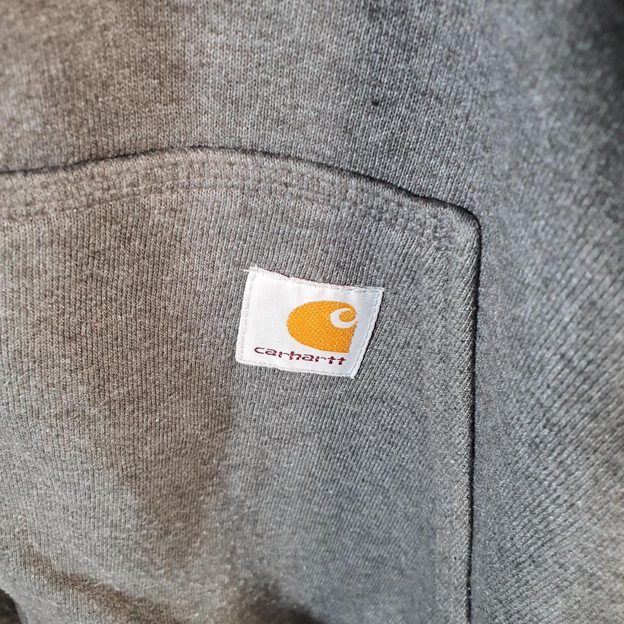 Vintage Carhartt Rain Defender Hoodie Men’s Large Grey Full Zip Blank USA Original Fit