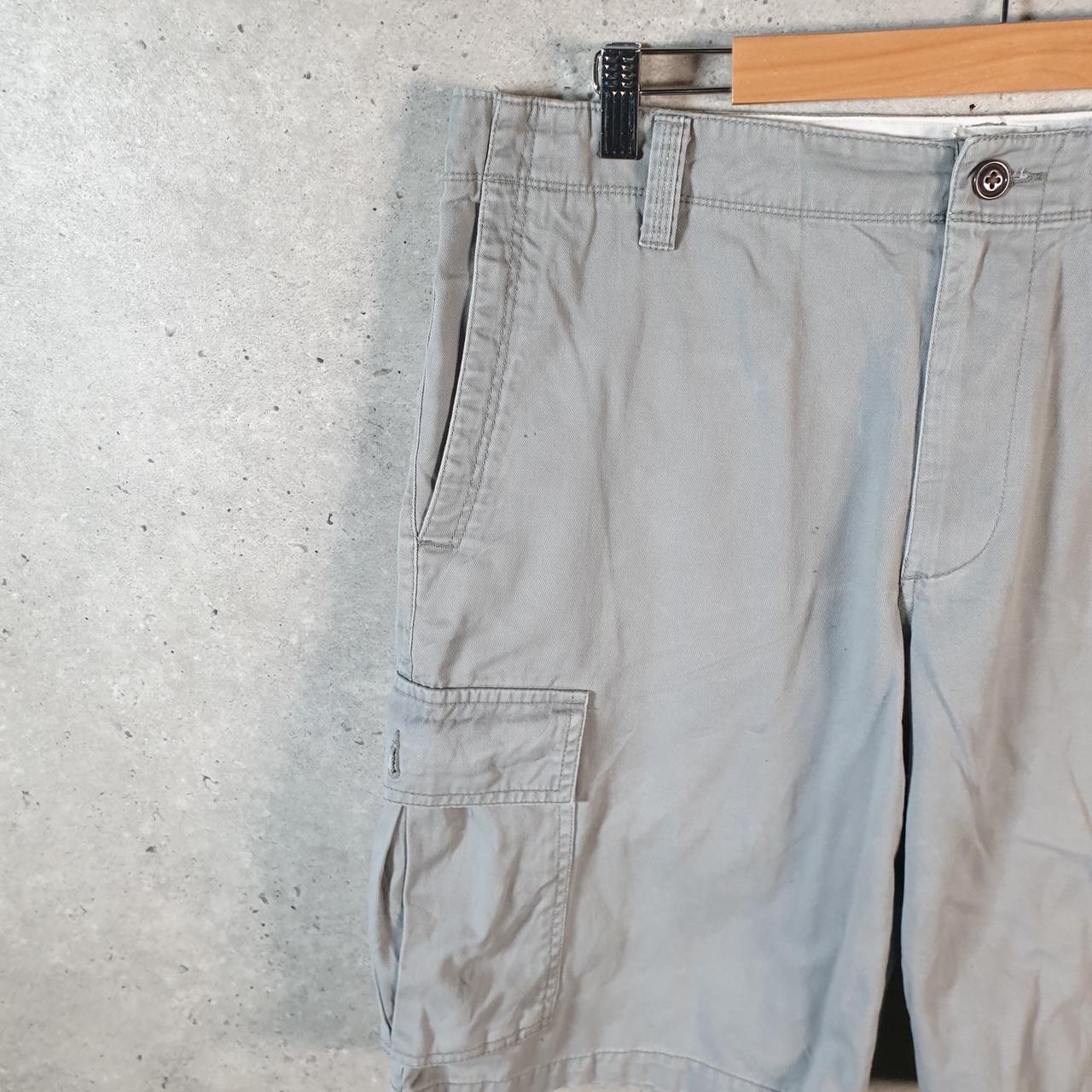 Vintage Dockers Chino Shorts Jorts Cargo Men’s W34 Grey Baggy Cotton A4316