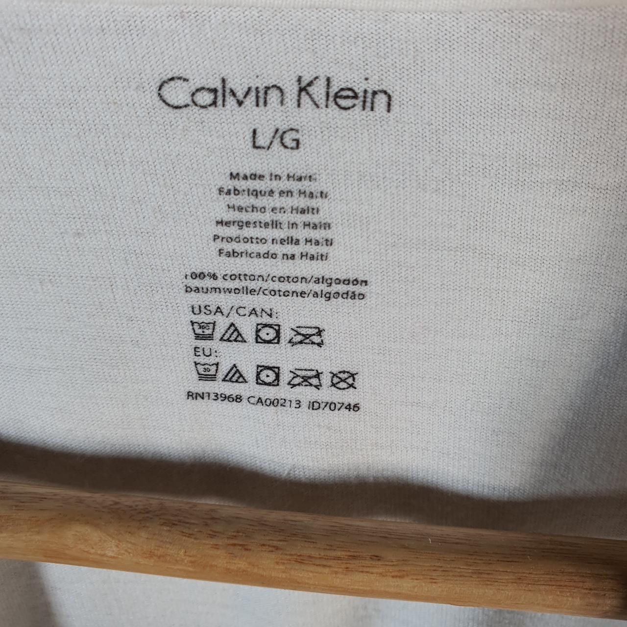 Vintage Calvin Klein Blank T Shirt Men’s Large White Casual Sports