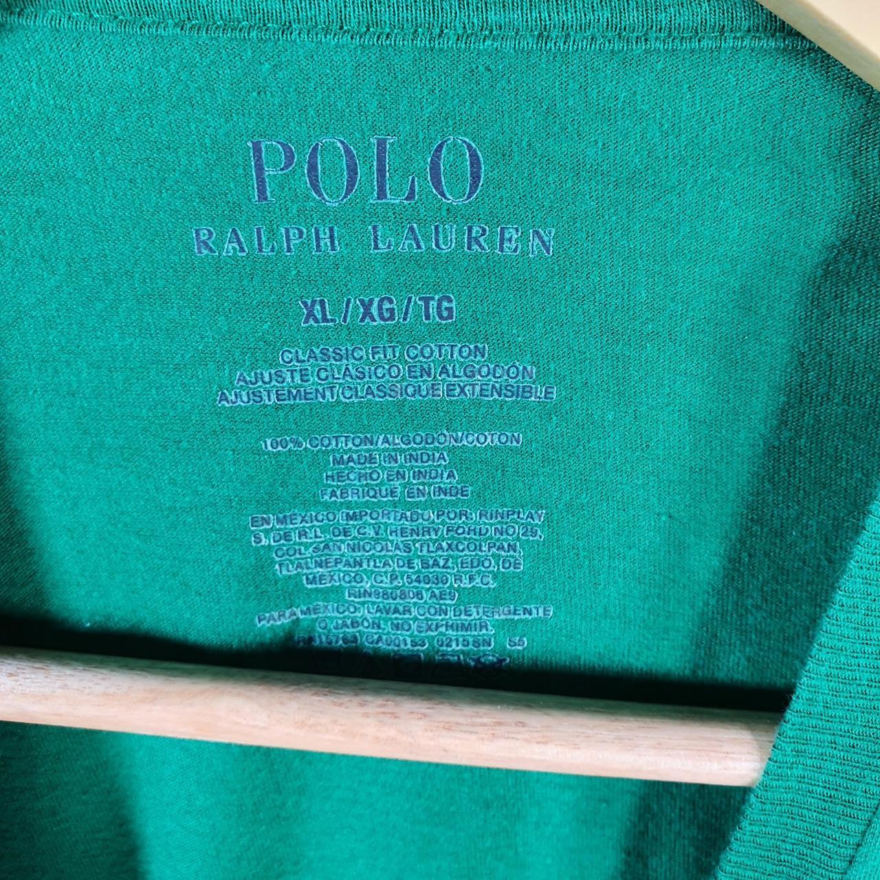 Vintage Ralph Lauren Polo Sport T Shirt Men’s XL Green Classic Fit Embroidered Pony C8646