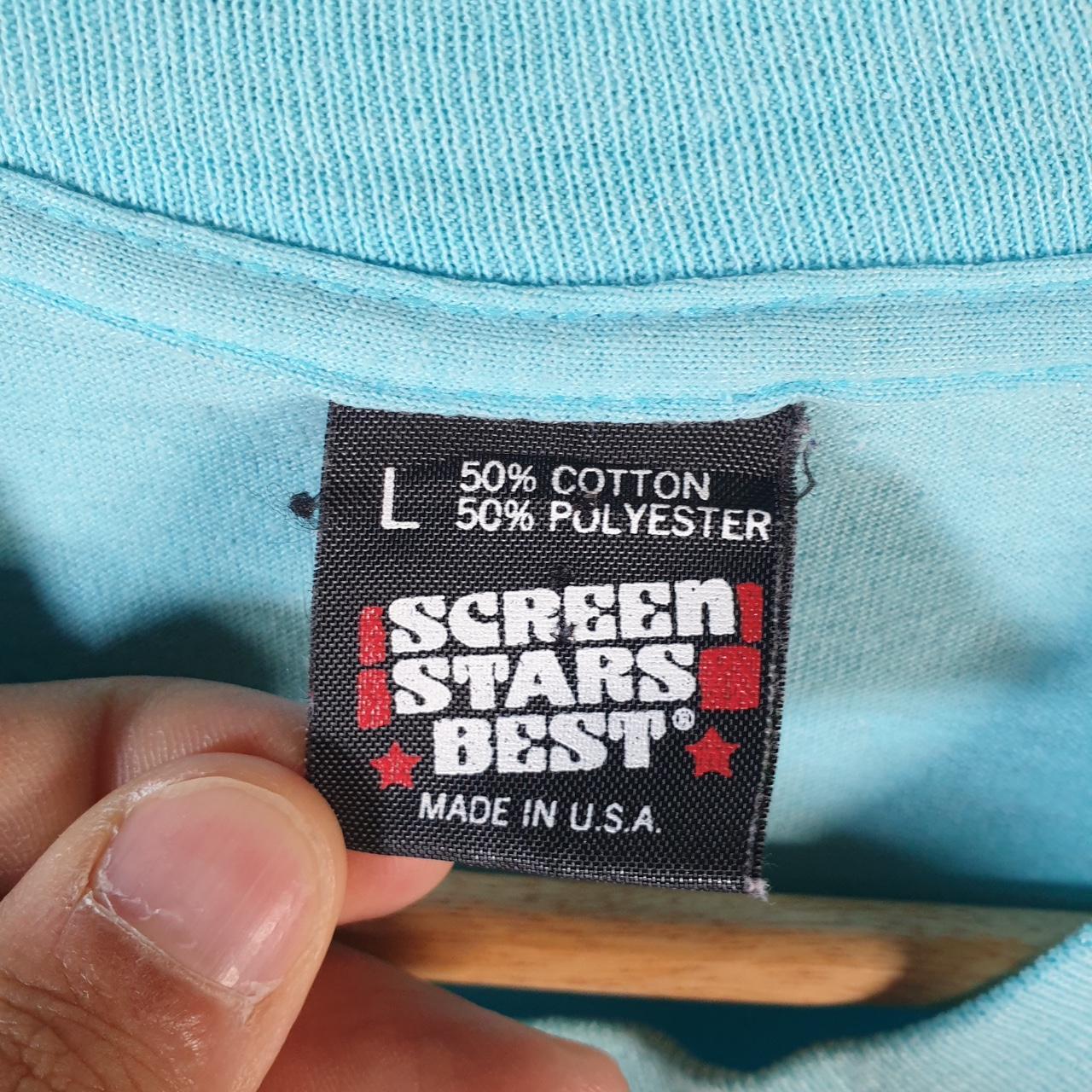 Vintage Screen Stars Sanibel Island Beach Club 90s USA Single Stitch T Shirt Men’s Large Blue