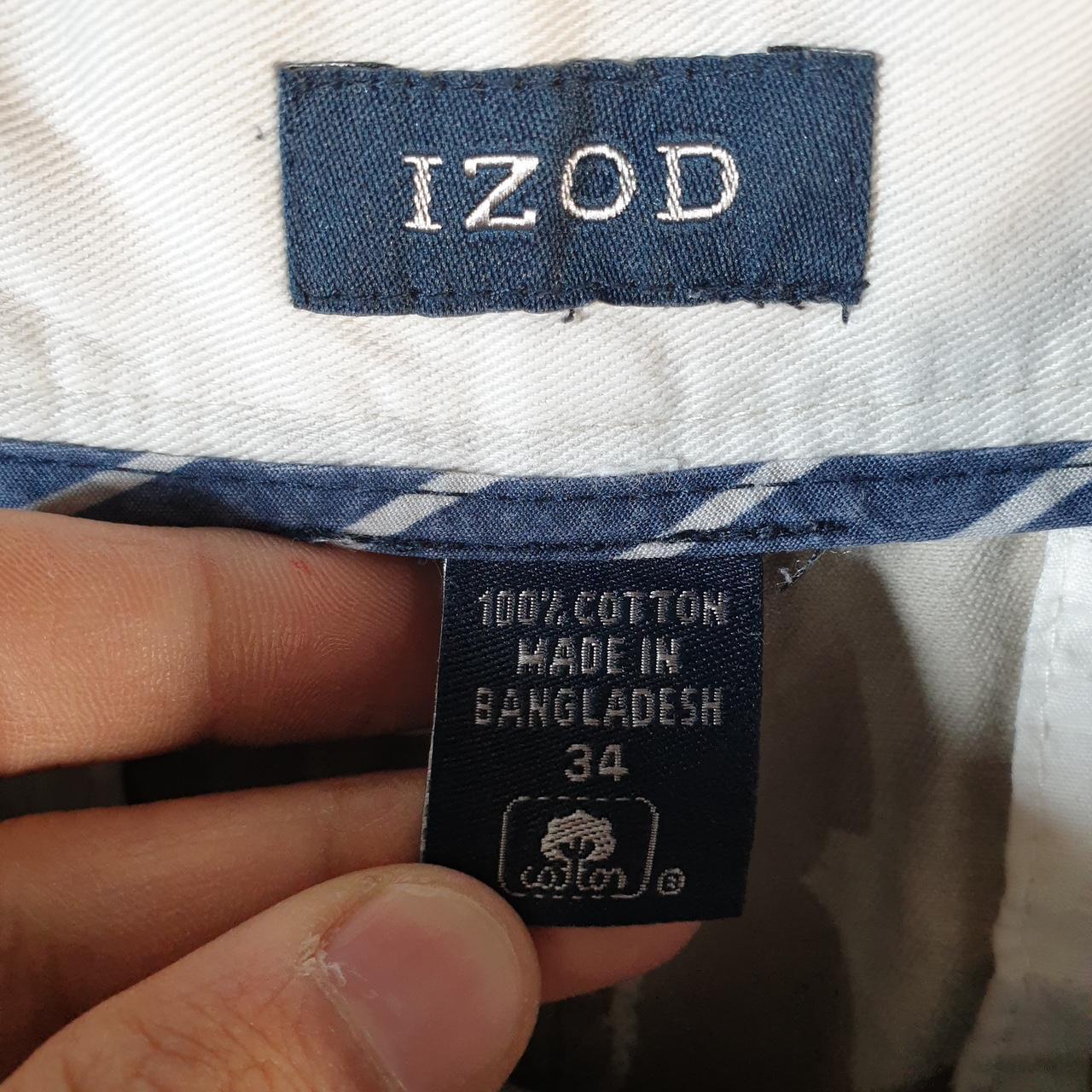 Vintage Izod Golf Chino Shorts Jorts Cargo Men’s W34 Brown Baggy Cotton