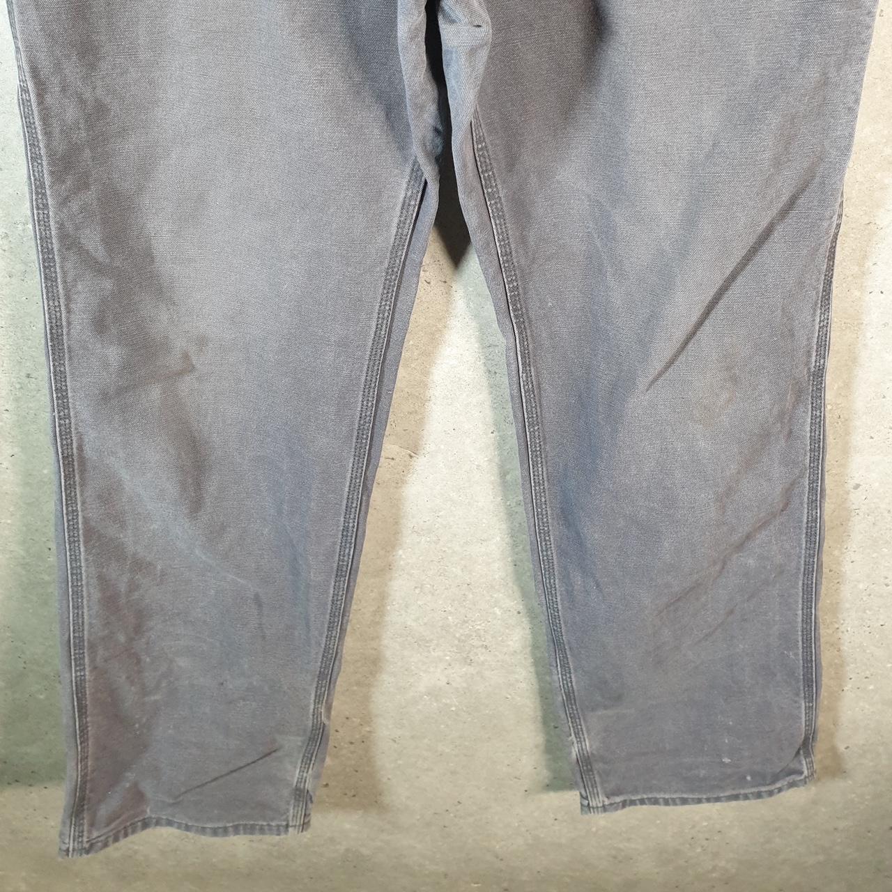 Vintage Carhartt Carpenter Trousers Mens W33 L34 Grey Relaxed Fit Workwear USA
