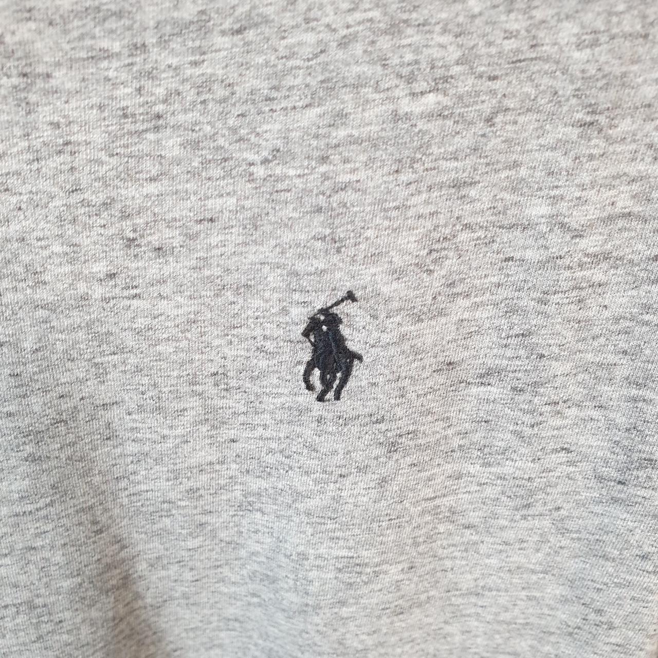 Vintage Ralph Lauren Polo Sport T Shirt Men’s Small Grey Classic Fit Embroidered Pony