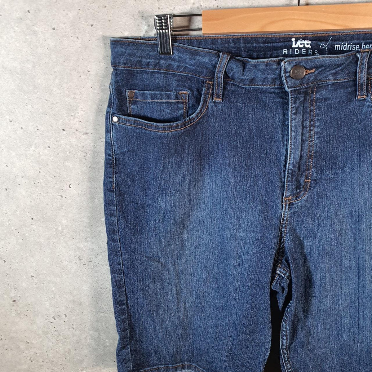 Vintage Lee Mid Rise Baggy Shorts Jorts Cargo Womens W36 Blue Relaxed Denim A4575
