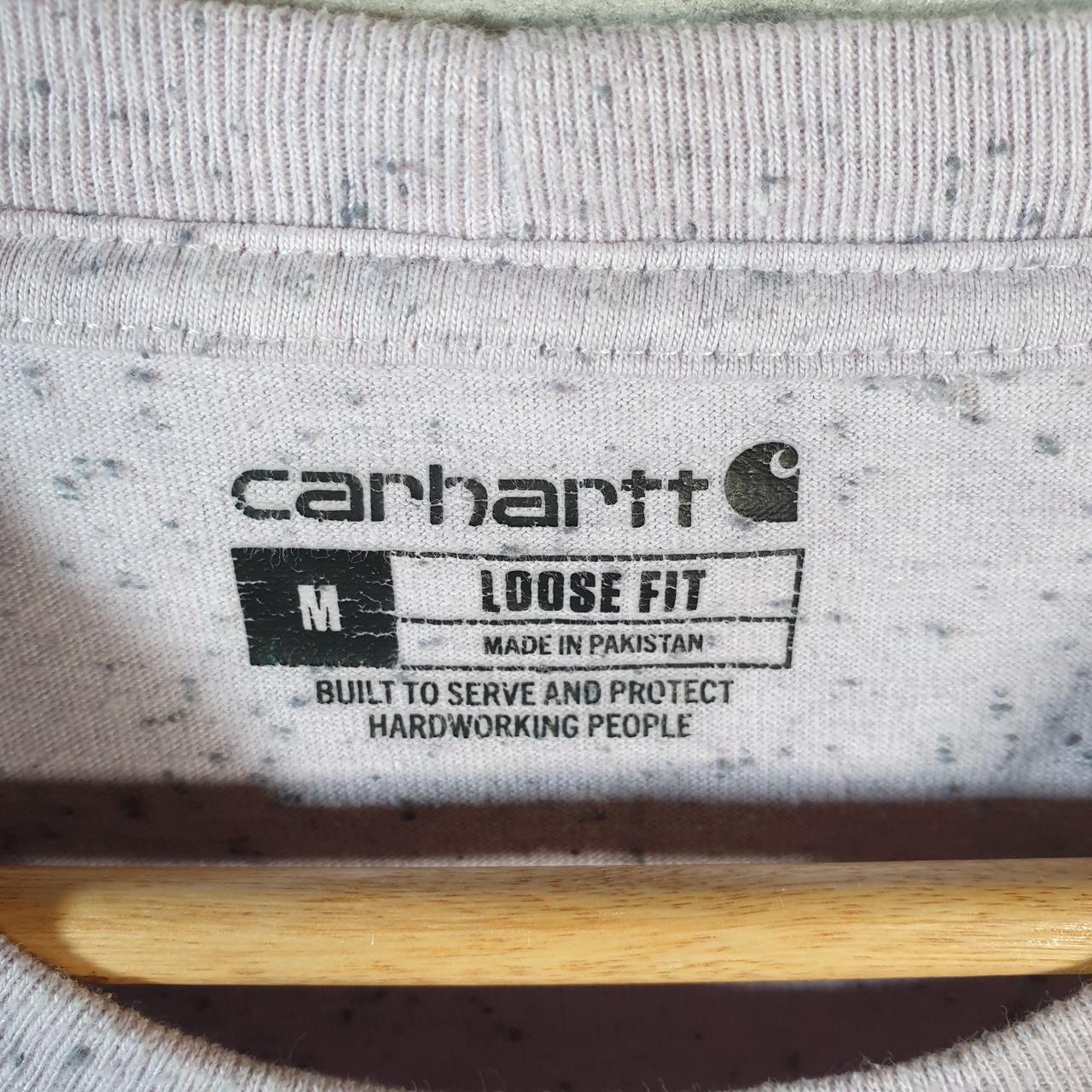 Vintage Carhartt Pocket T Shirt Men’s Medium Pink Workwear Chore Utility Loose Fit C9183