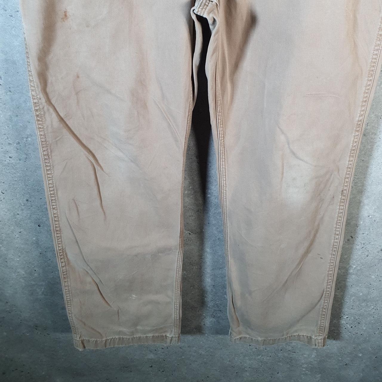 Vintage Carhartt Carpenter Trousers Mens W36 L30 Brown Relaxed Fit Workwear