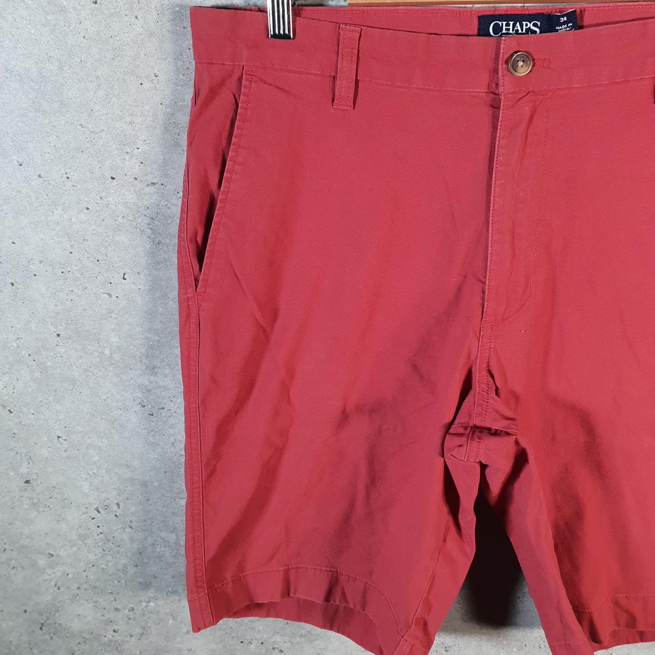 Vintage Chaps Ralph Lauren Polo Shorts Jorts Cargo Men’s W34 Red Baggy Cotton A4245