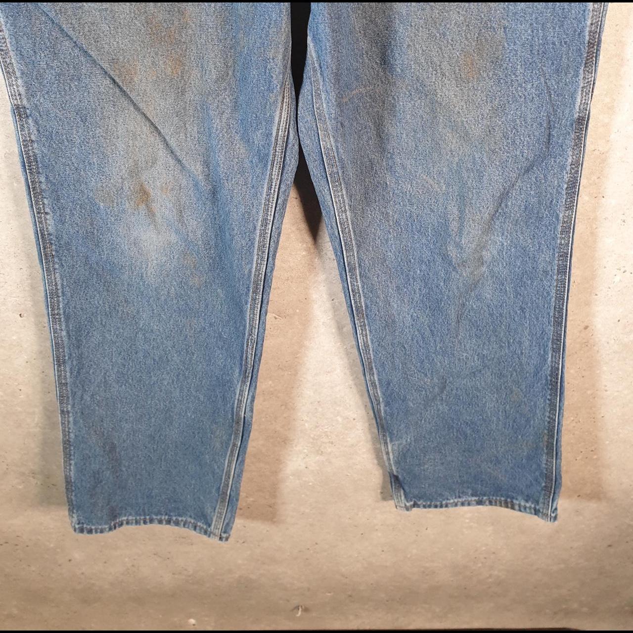 Vintage Carhartt Workwear Carpenter Jeans Mens W32 L32 Blue Denim Original Fit USA
