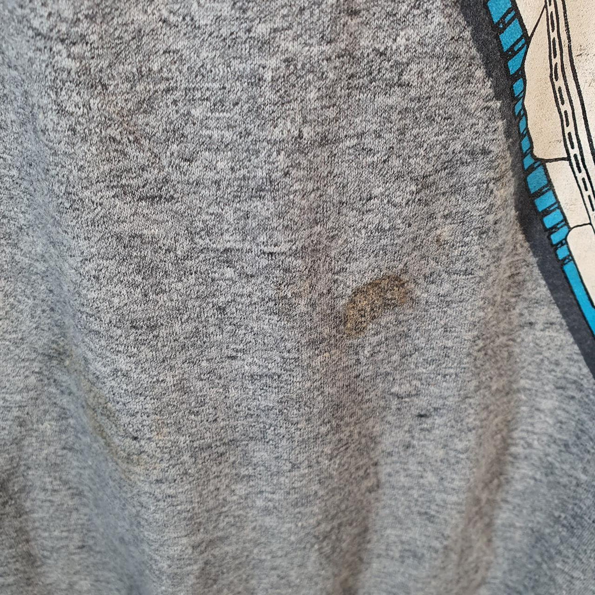 Jordan 1 High Chicago Bred Used 80s Nike T Shirt Vintage Rare Authentic Mens Small Grey