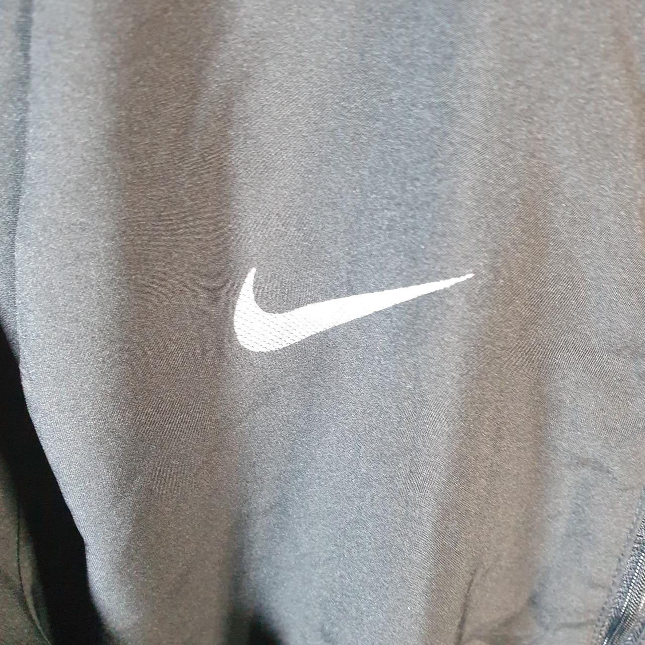 Vintage Nike Dri Fit Windbreaker Track Jacket Mens Large Black USA Swoosh Full Zip USA