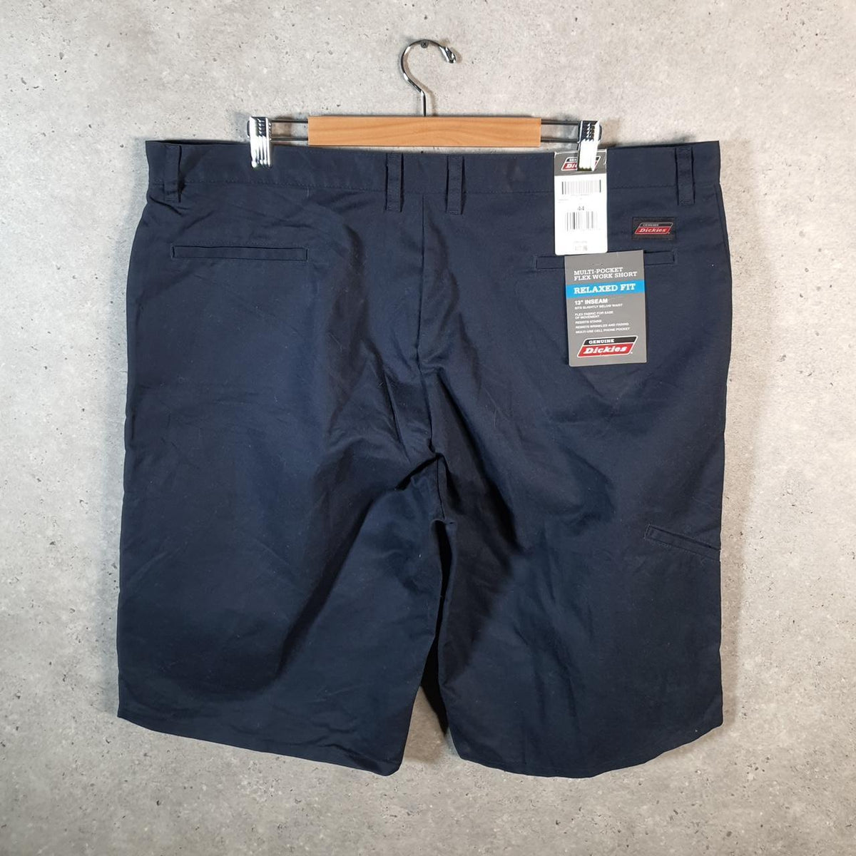 Vintage Dickies Carpenter Shorts Jorts Cargo Men’s W44 Navy Blue Relaxed Fit Baggy Workwear Big Fish Vintage