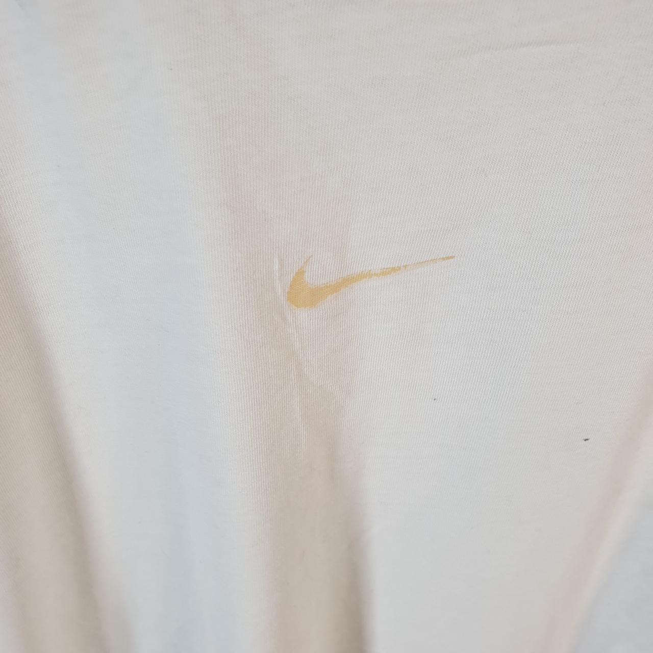 Vintage Nike Centre Swoosh T Shirt Men’s XL White Logo Athletic