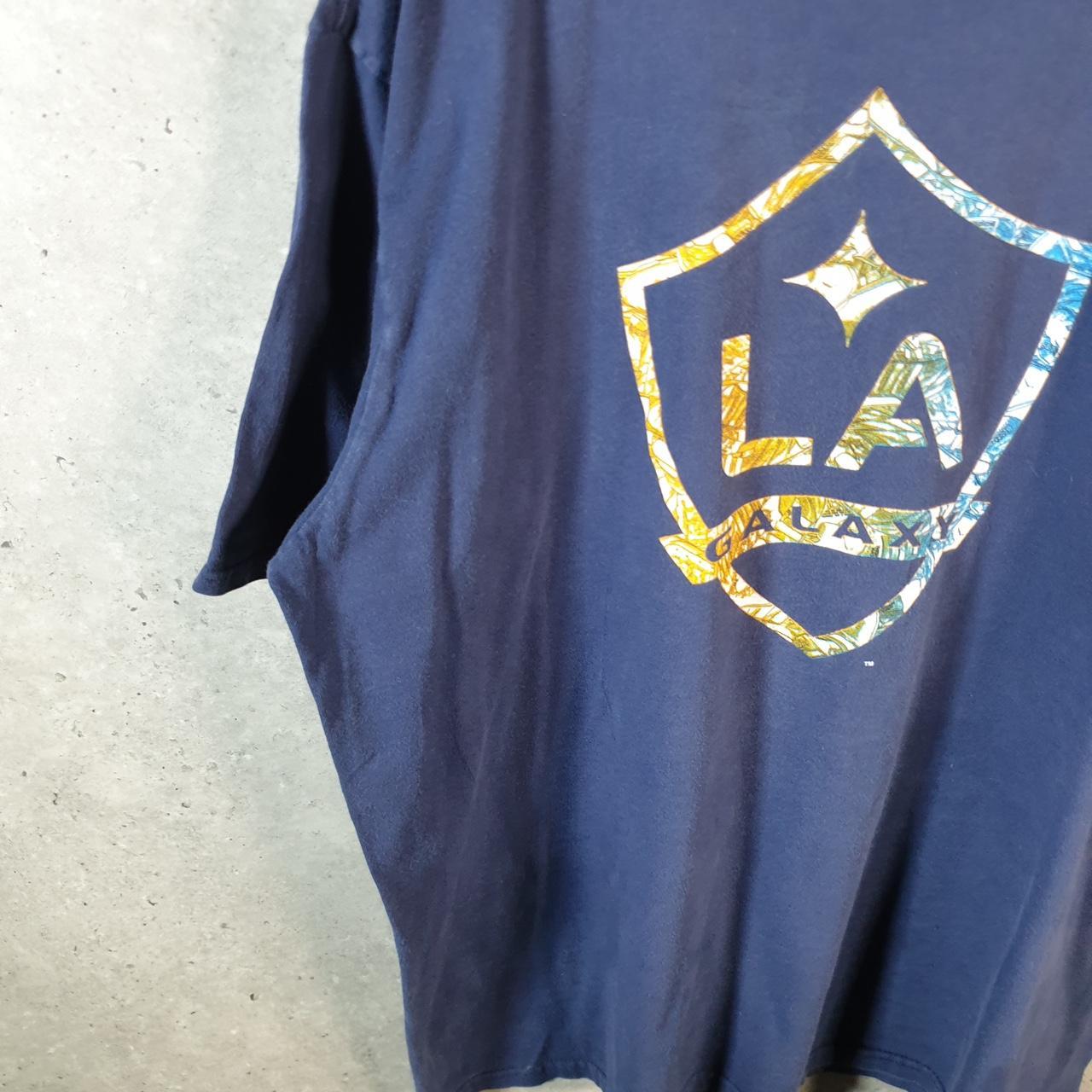 Vintage Adidas LA Galaxy Trefoil Retro T Shirt Men’s 2XL Navy Blue Logo Athletic