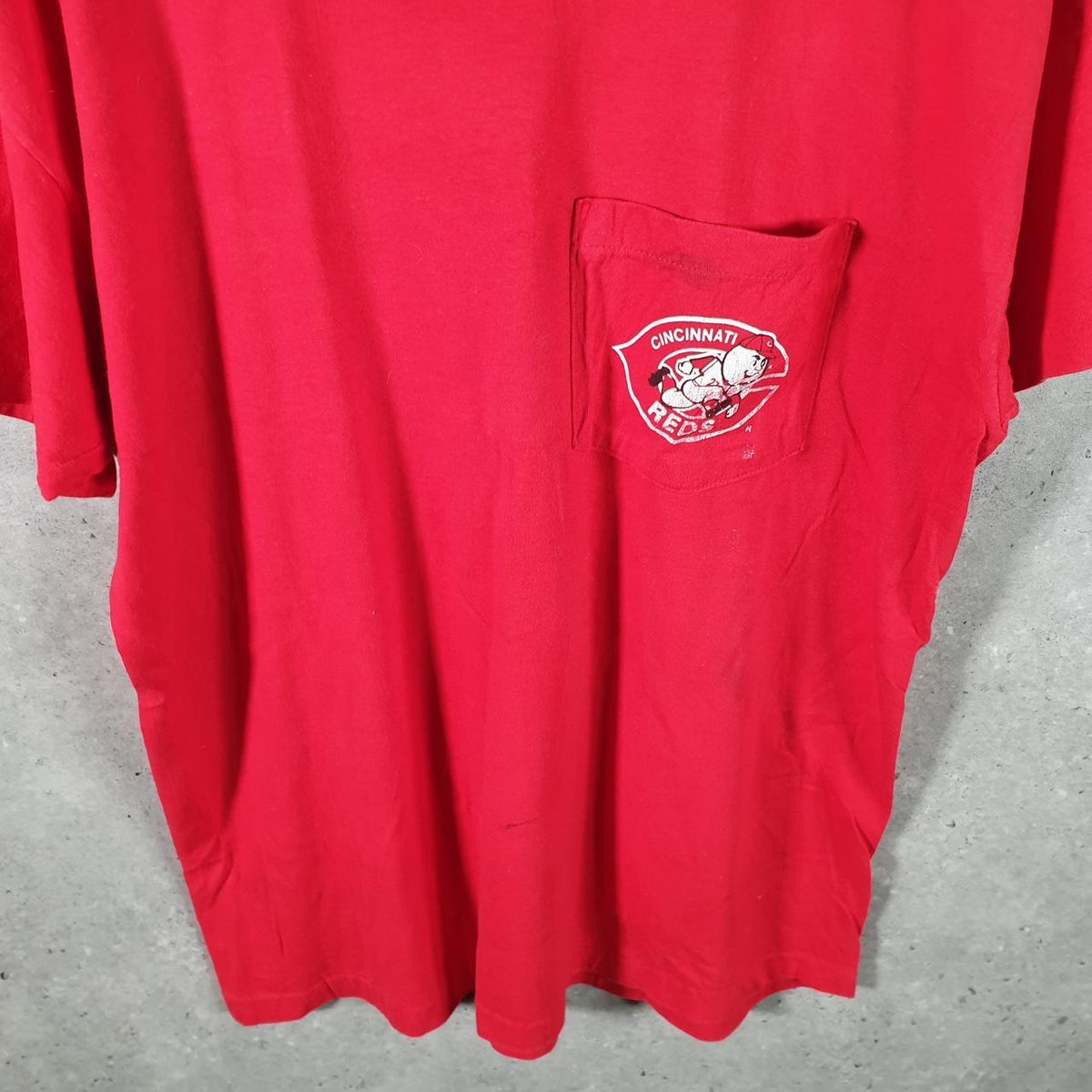 Vintage Cincinnati Reds MLB Baseball 1991 USA Single Stitch T Shirt Men’s Medium Red Big Fish Vintage