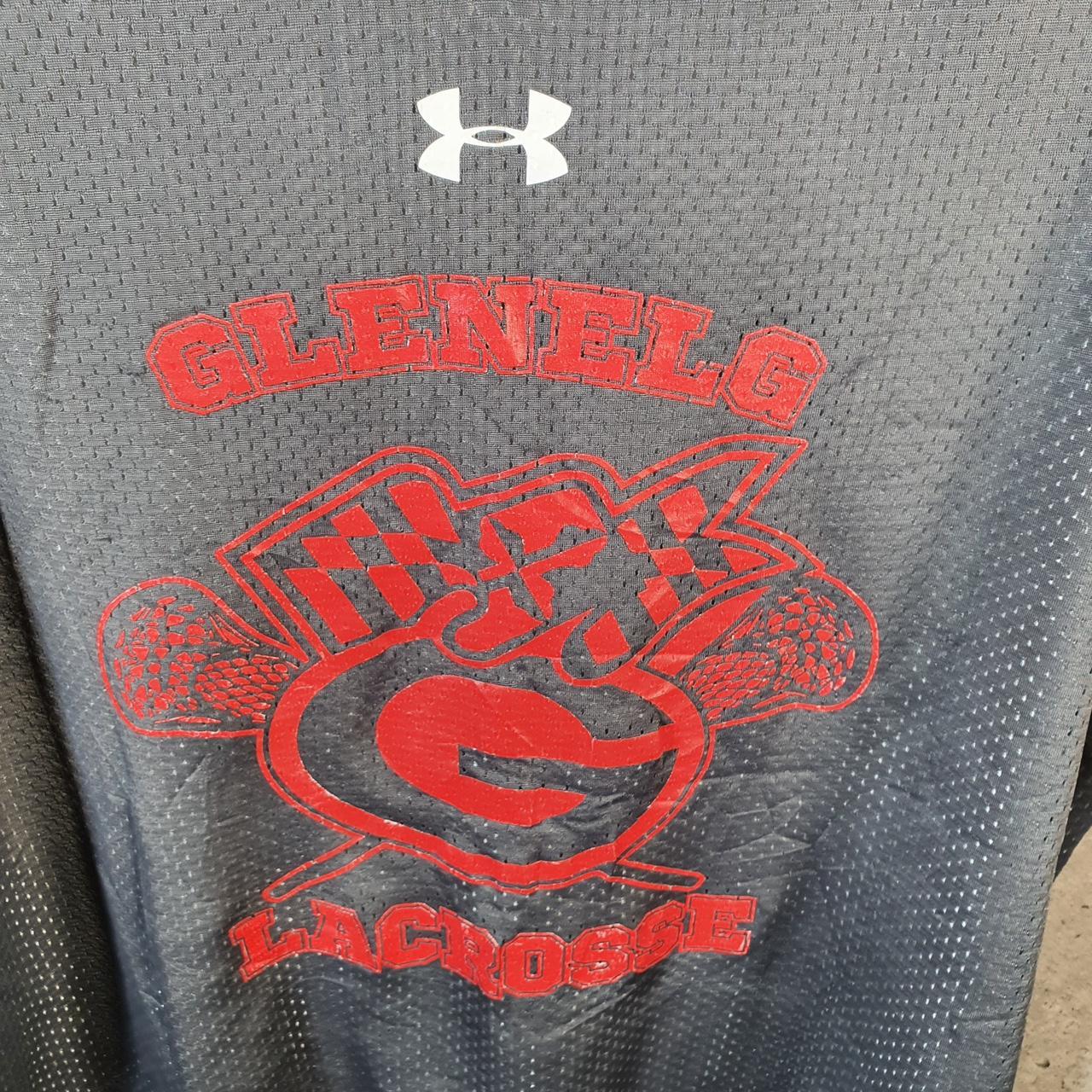 Vintage Under Armour Glenelg Lacrosse Vest Jersey Mens Large Grey