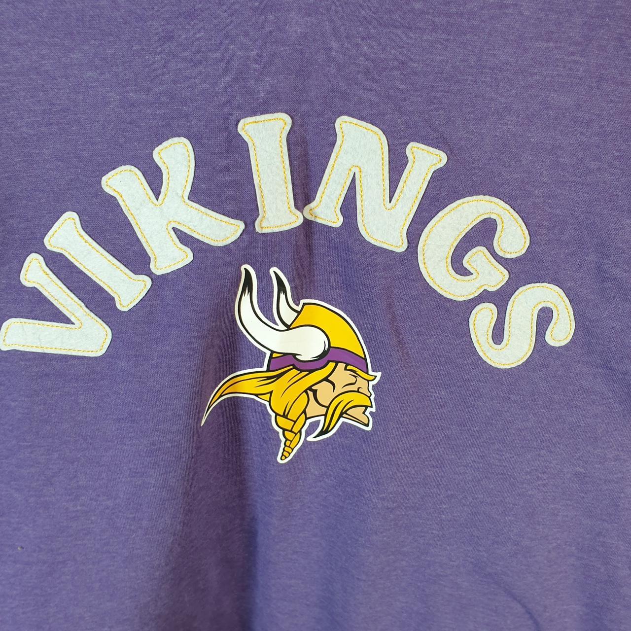 Vintage NFL Minnesota Vikings Hoodie Womens Medium Purple USA Pro Sport