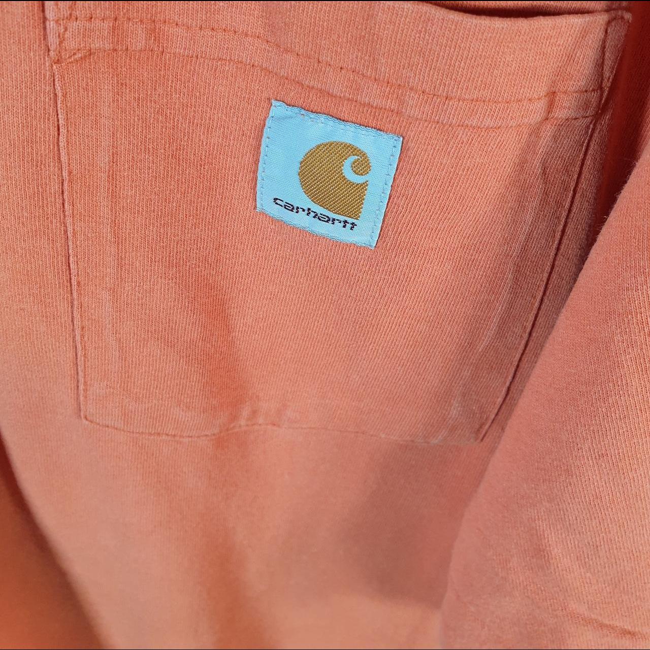 Vintage Carhartt Pocket T Shirt Men’s XL Orange Workwear Chore Utility Original Fit