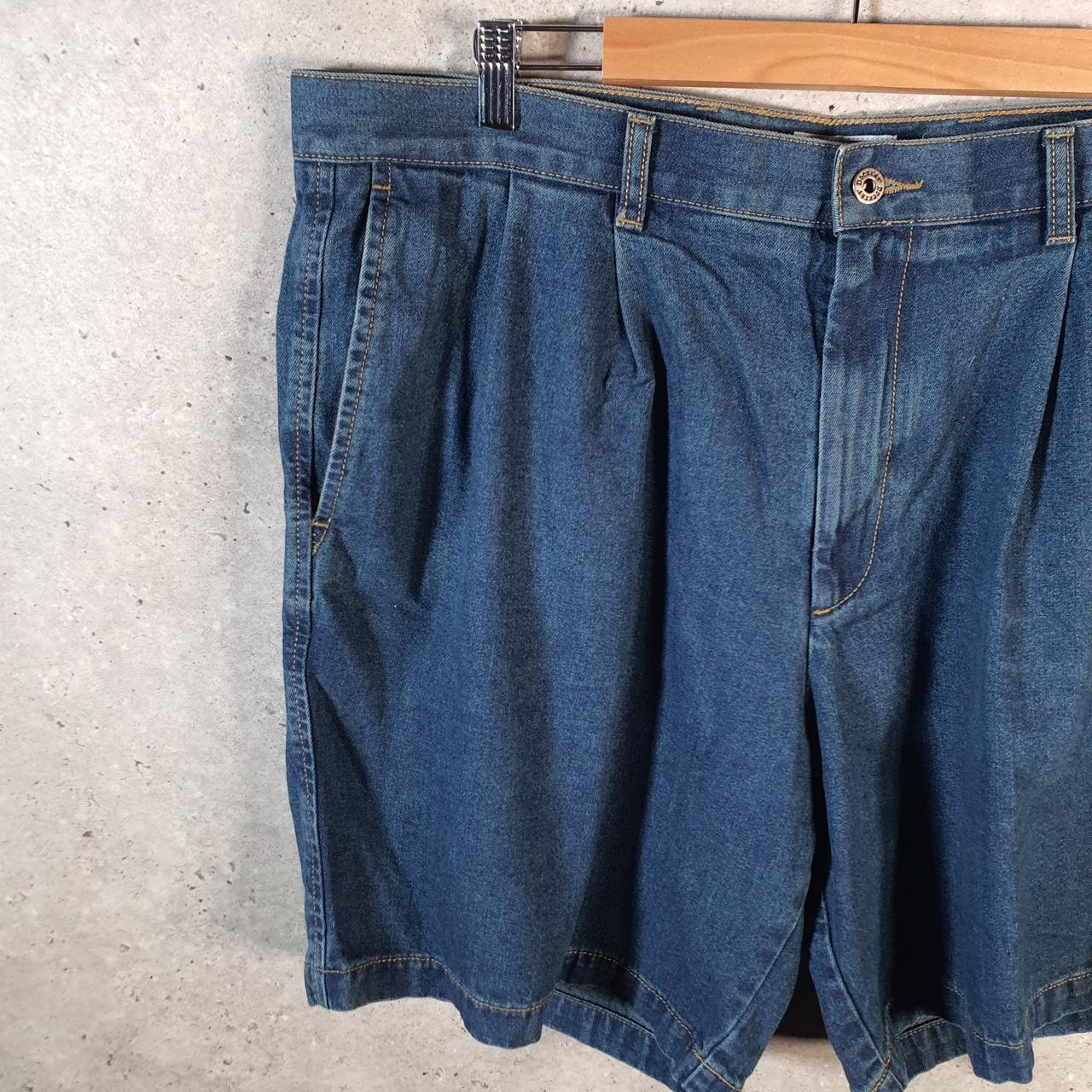 Vintage Dockers Denim Shorts Jorts Cargo Men’s W40 Blue Baggy Cotton