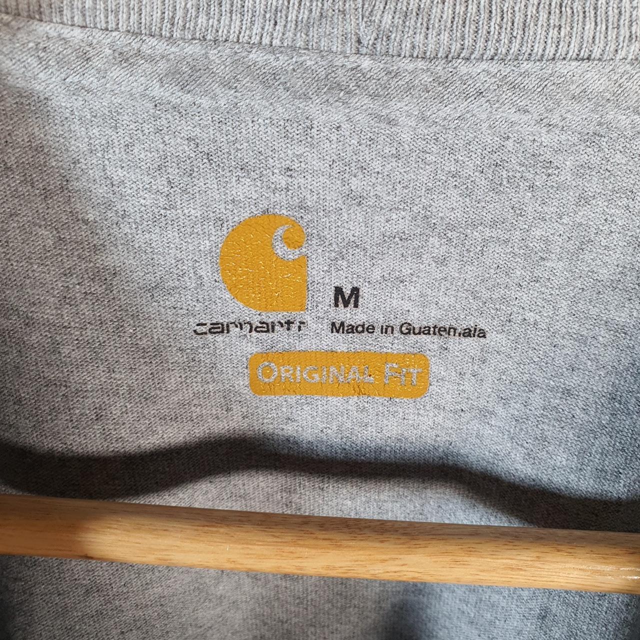 Vintage Carhartt Pocket T Shirt Men’s Medium Grey Workwear Chore Utility Original Fit C9284