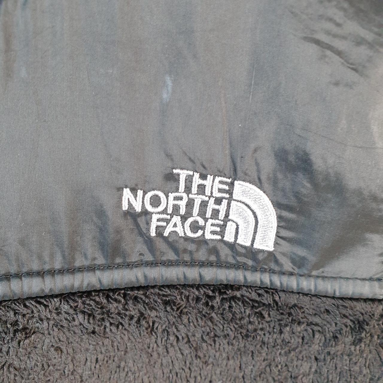 Vintage The North Face TNF Teddy Fleece Sweatshirt  Womens Small Black Full Zip Logo