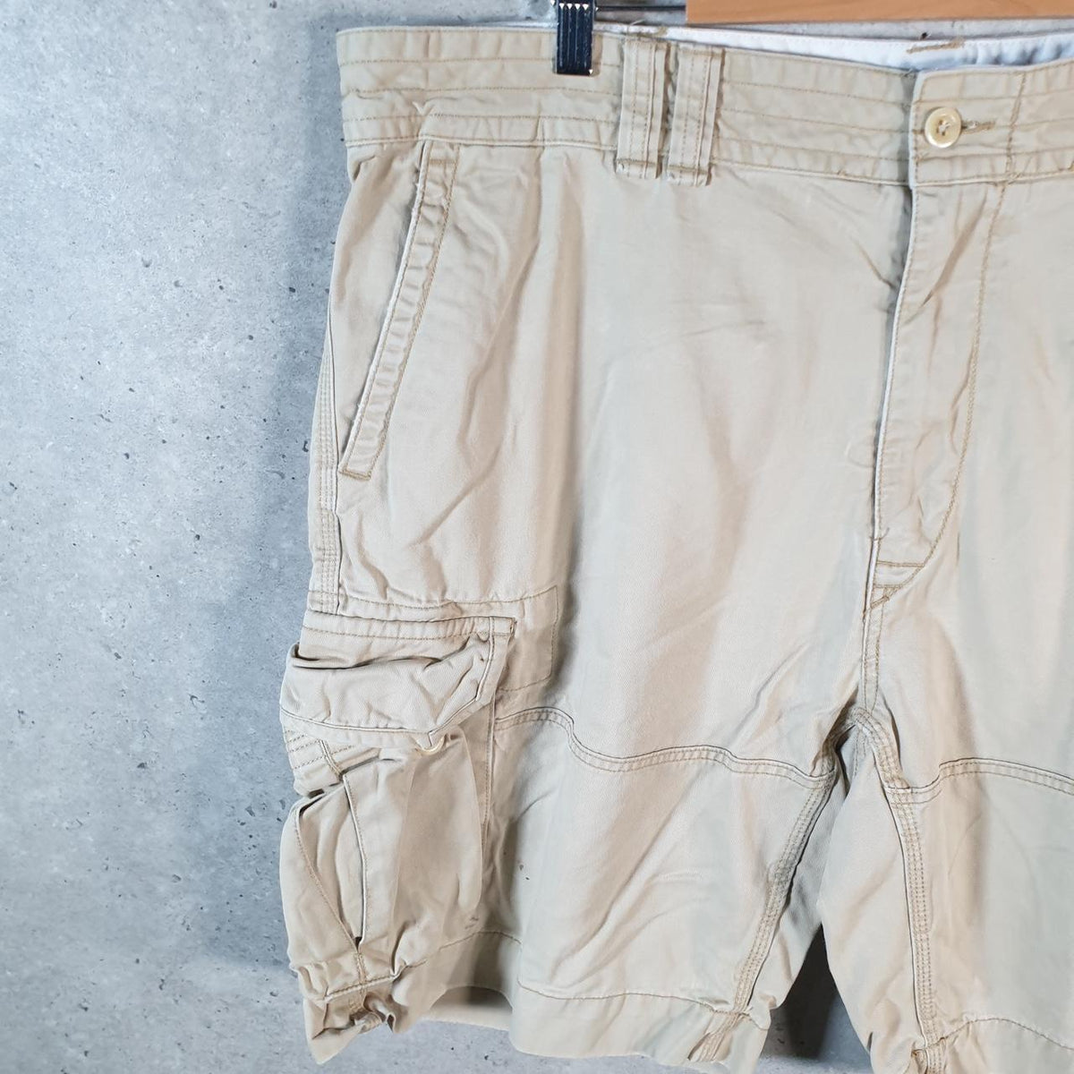 Vintage Ralph Lauren Polo Shorts Jorts Chino Cargo Men’s W42 Brown Baggy Cotton
