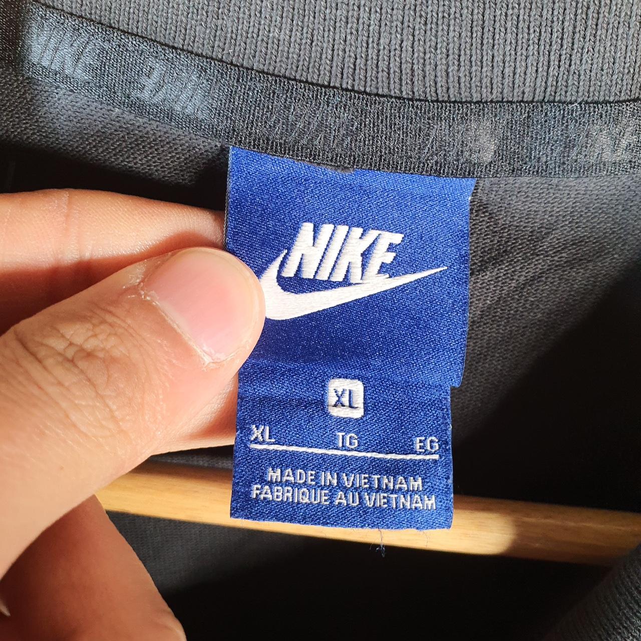 Vintage Nike Polo Shirt Shirt Men’s XL Black Embroidered Logo Athletic C9586