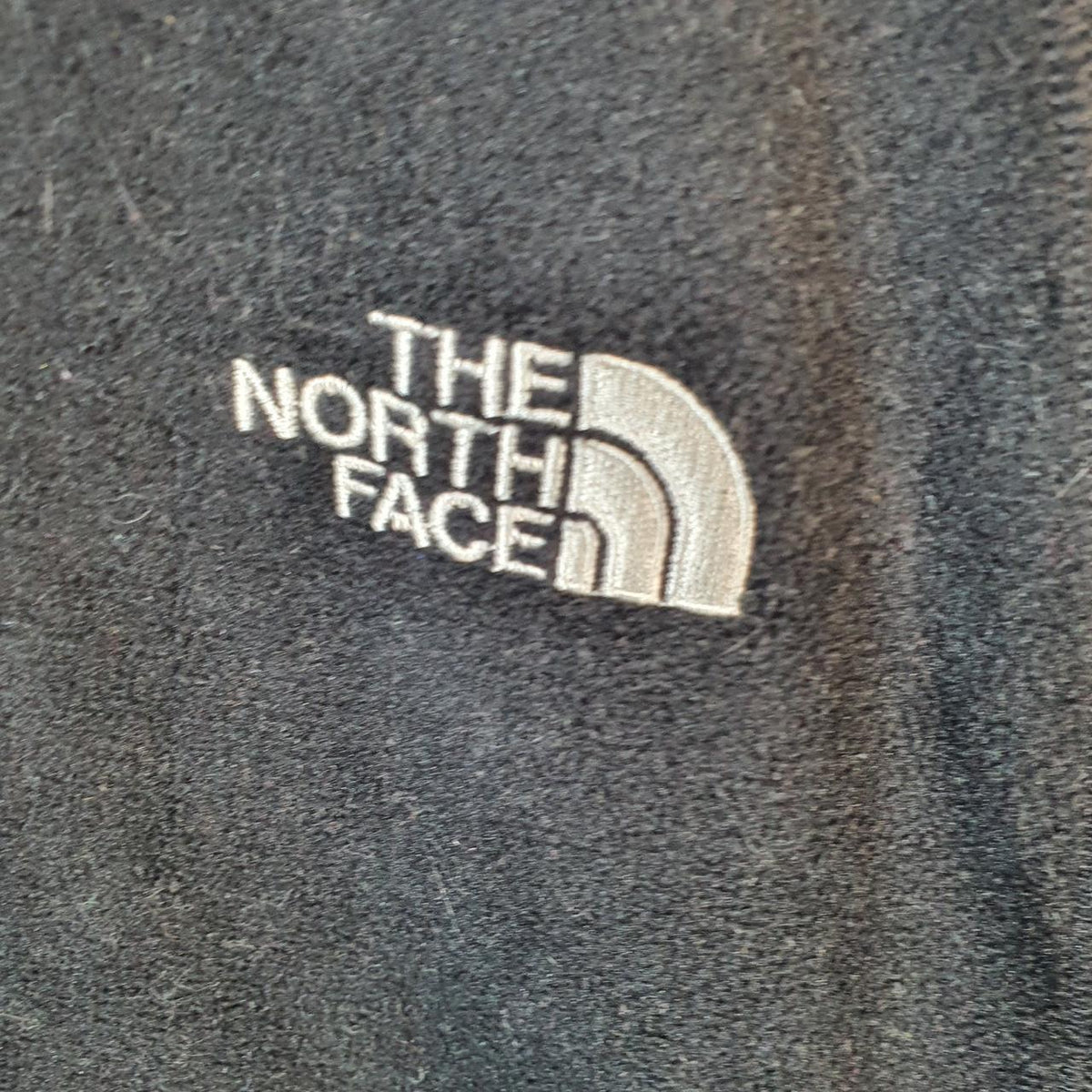 Vintage The North Face TNF Fleece Sweatshirt Mens Full Zip Medium Black Full Zip Logo
