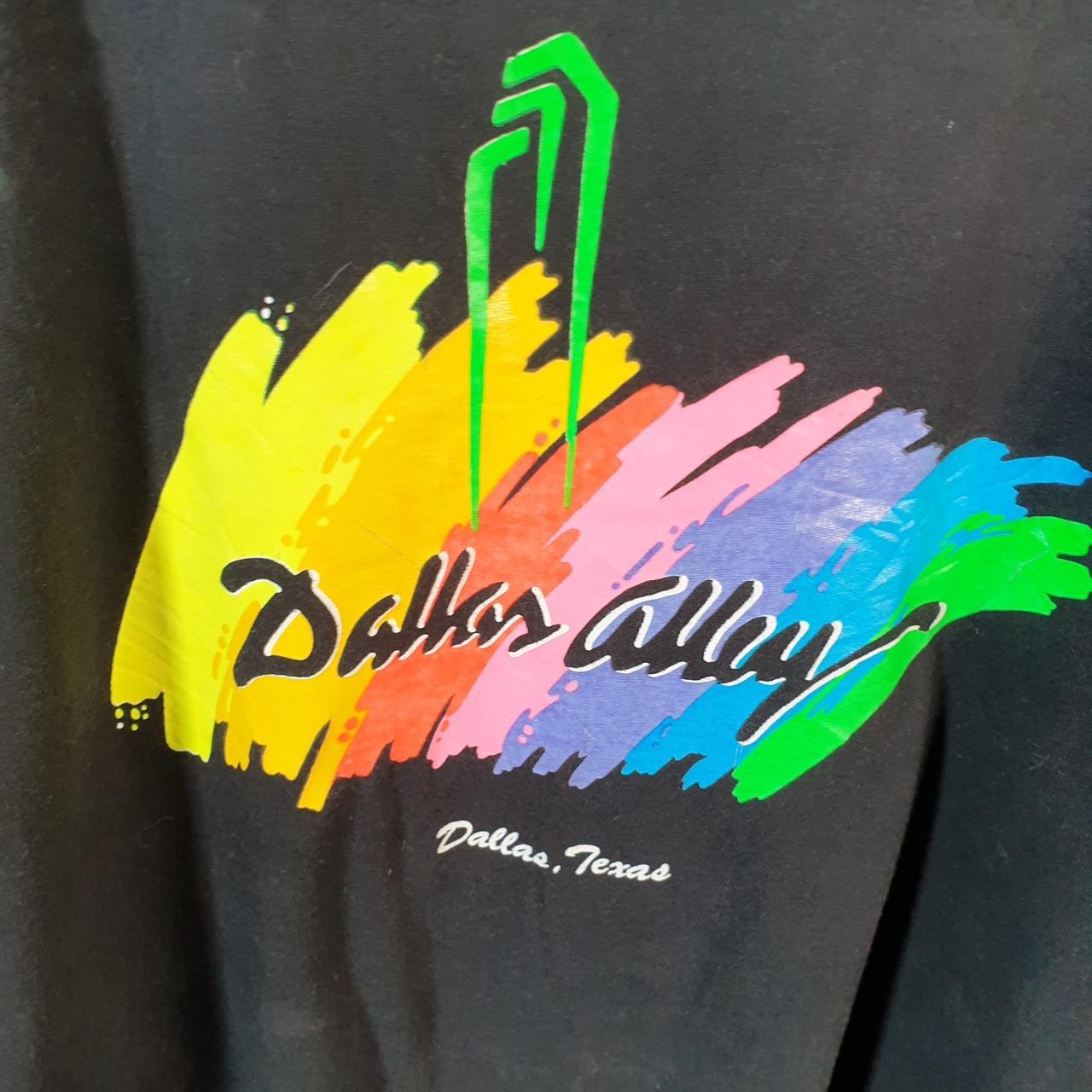 Vintage Fruit of the Loom Dallas Texas 90s USA Single Stitch T Shirt Men’s Large Black