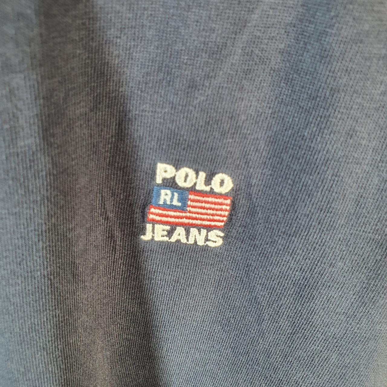 Vintage Ralph Lauren Polo Jeans T Shirt Men’s XL Navy Blue Embroidered Pony
