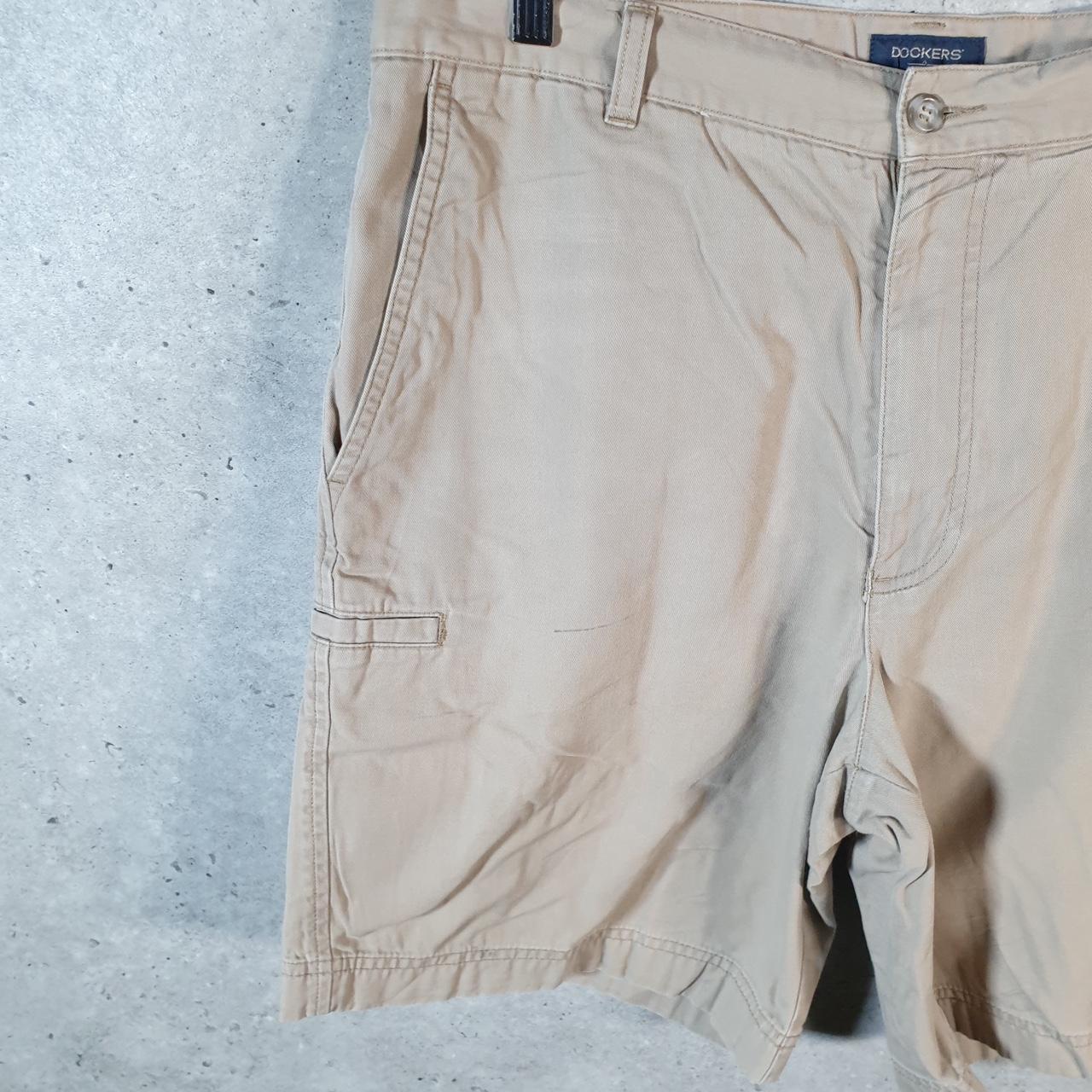 Vintage Dockers Chino Shorts Jorts Cargo Men’s W34 Brown Baggy Cotton