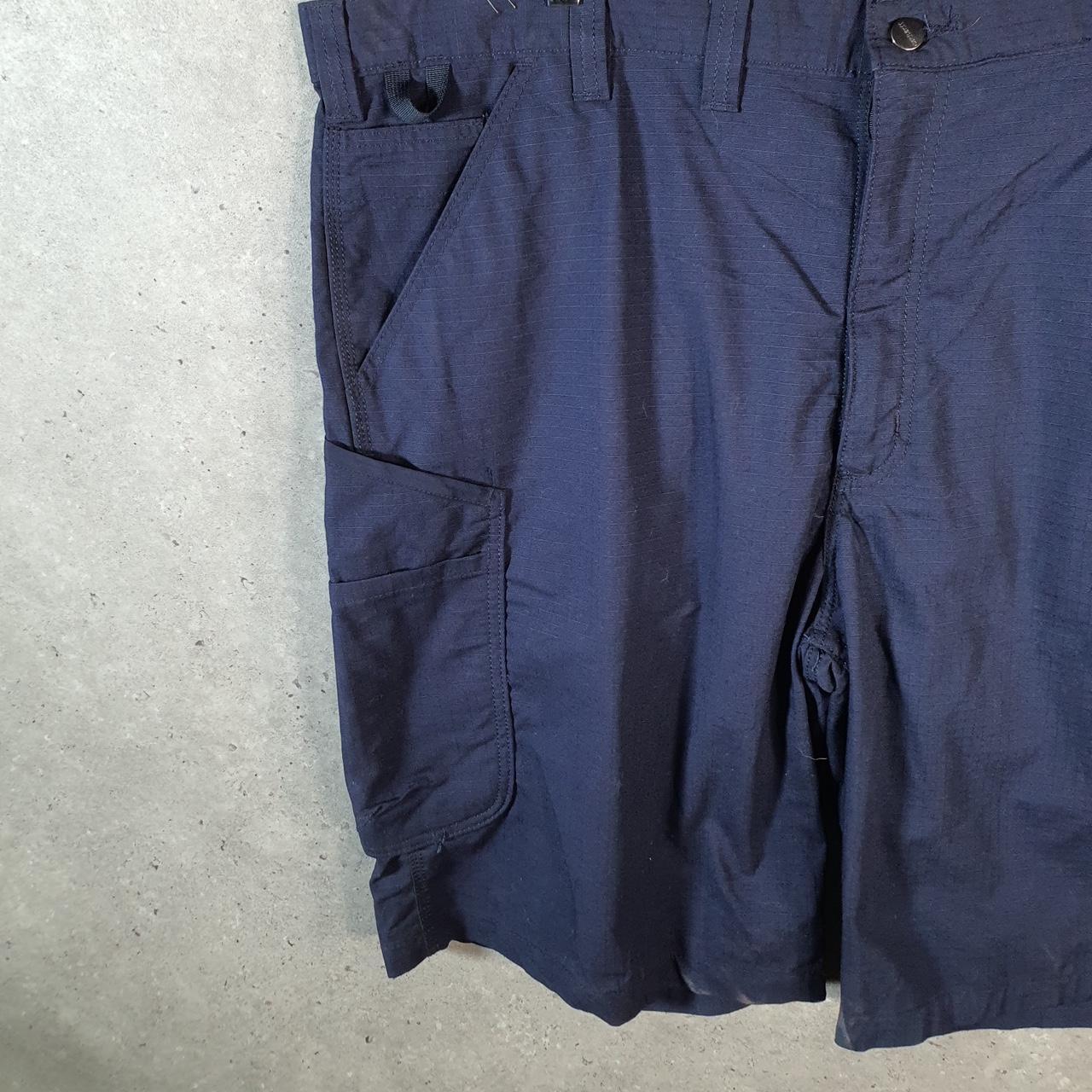 Vintage Carhartt Baggy Carpenter Shorts Jorts Cargo Men’s W44 Navy Blue Relaxed Fit Workwear Big Fish Vintage
